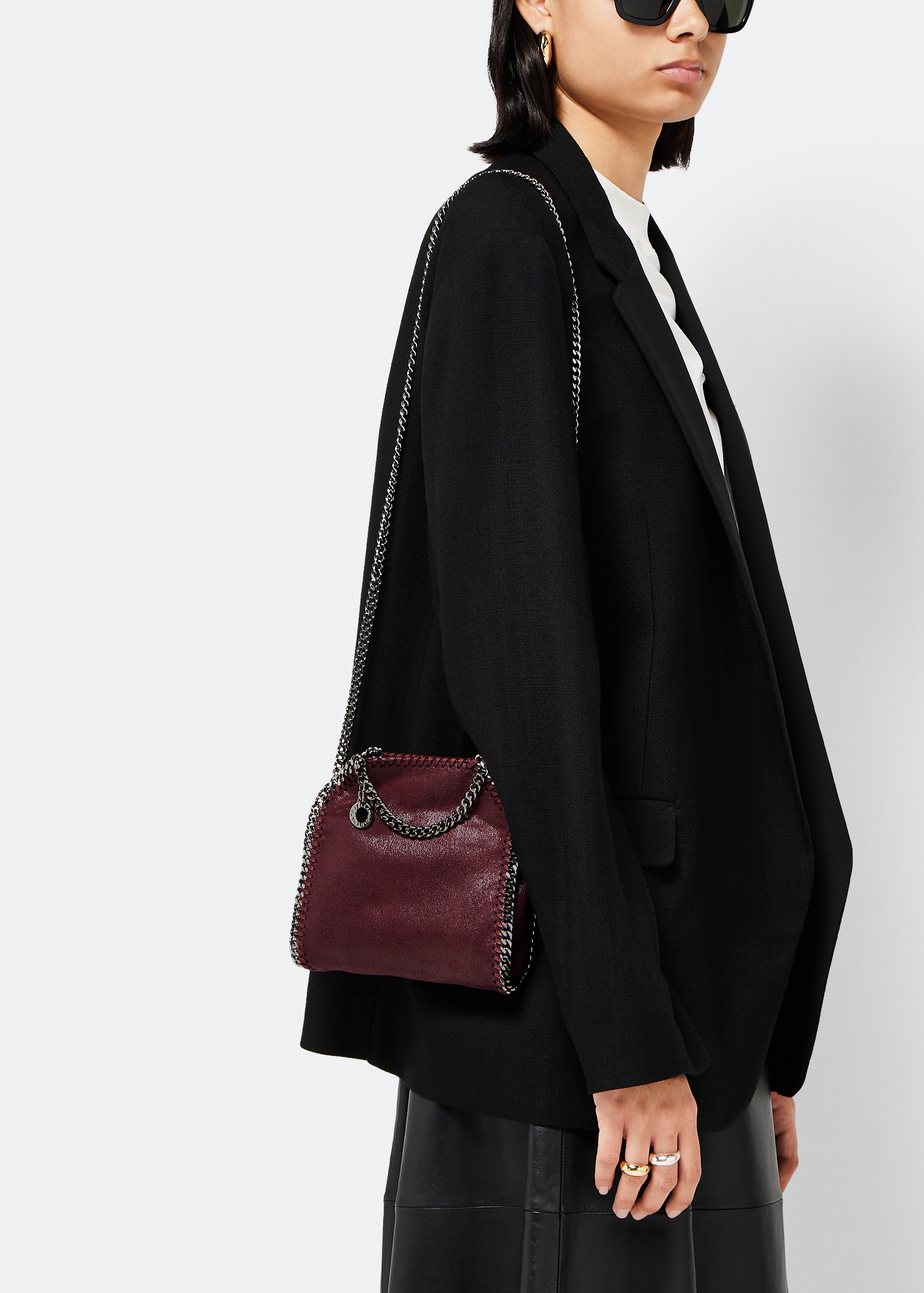 トートバッグ Stella McCartney FW25 STELLA MCCARTNEY (391698 W91321220) Women Grey Falabella Tiny Tote Bag | Stella McCartney US