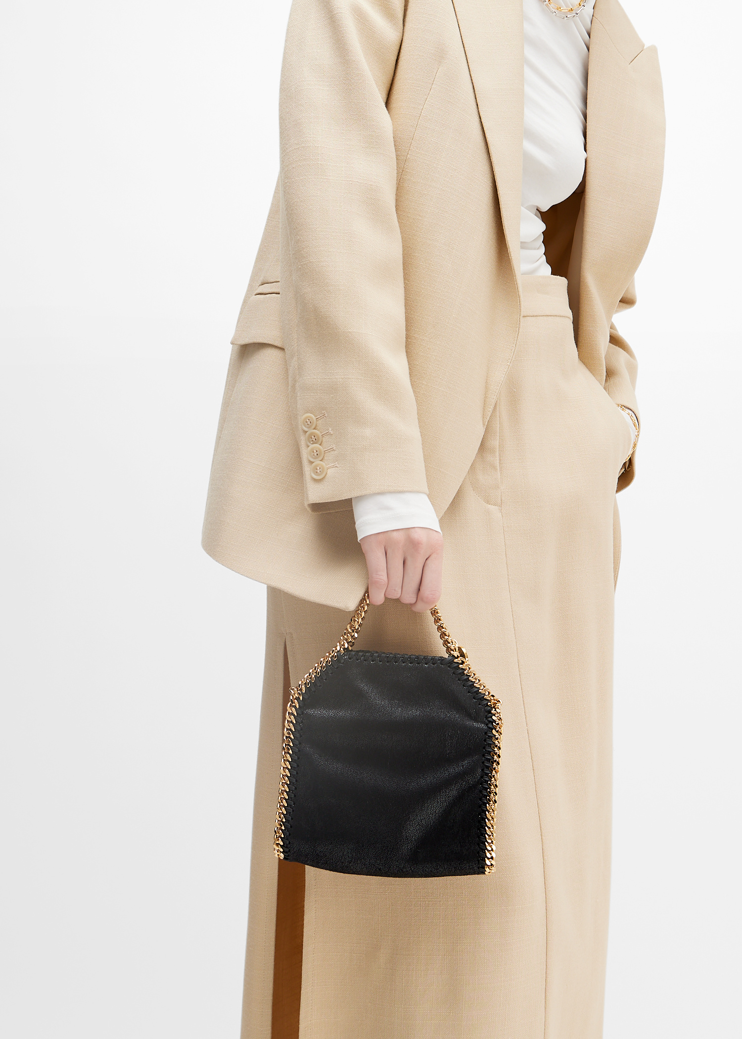 Stella McCartney Falabella tiny tote bag for Women - Black in USA