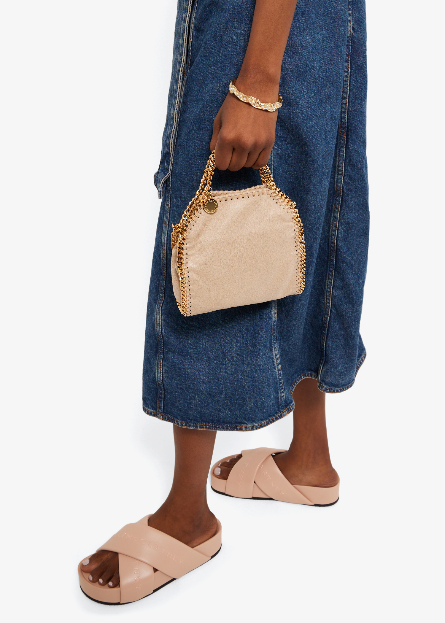 Stella McCartney Falabella tiny tote bag for Women - Beige in USA