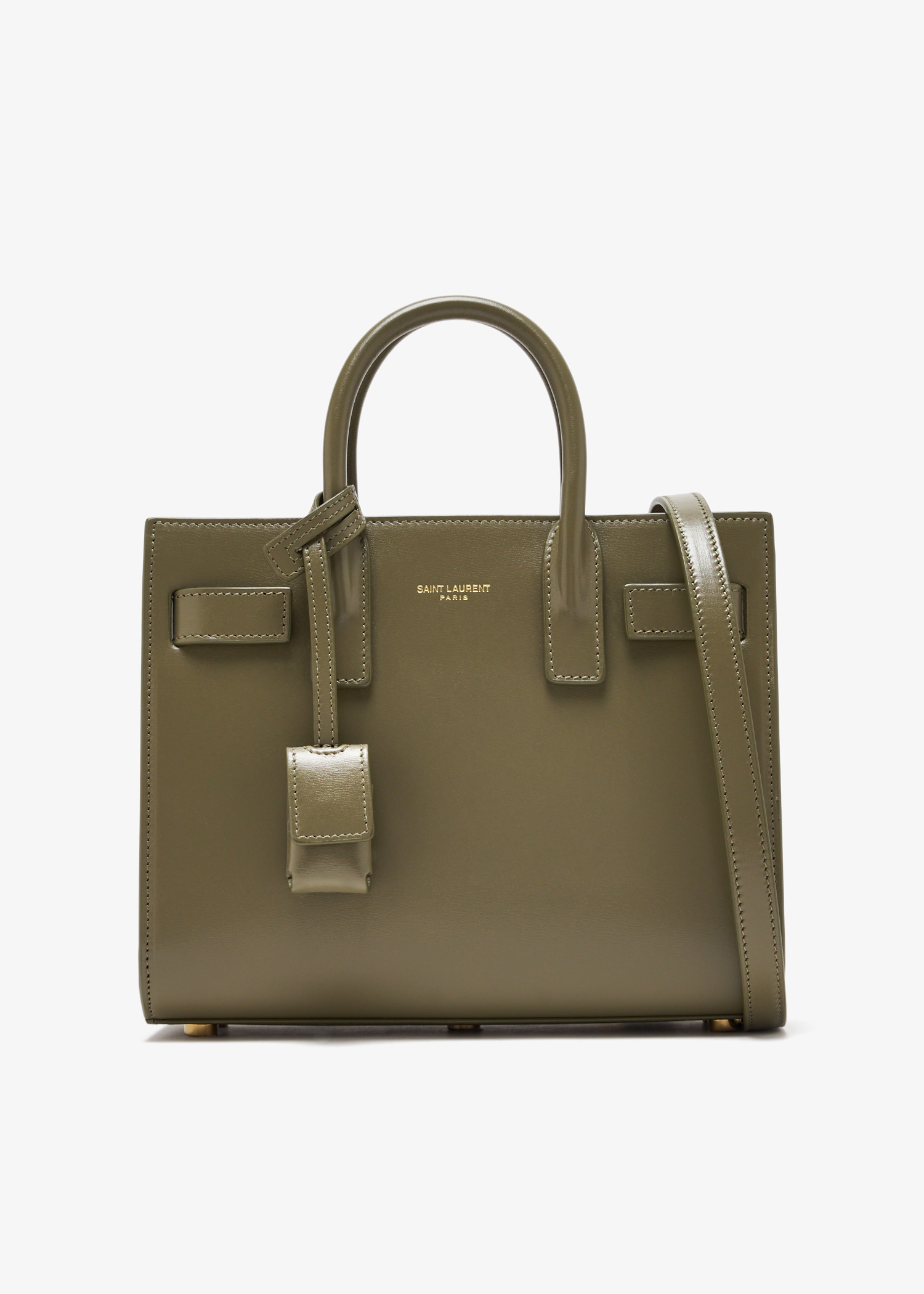 Saint Laurent Nano Sac De Jour tote bag for Women - Khaki in KSA 
