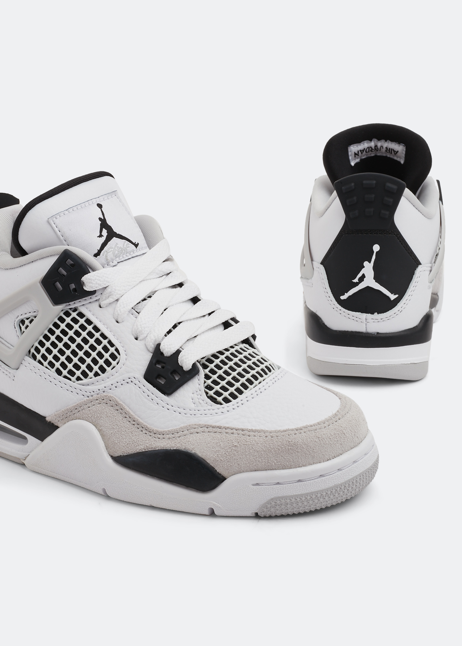 Nike Air Jordan 4 Retro 'White and Black' sneakers for Kids Unisex