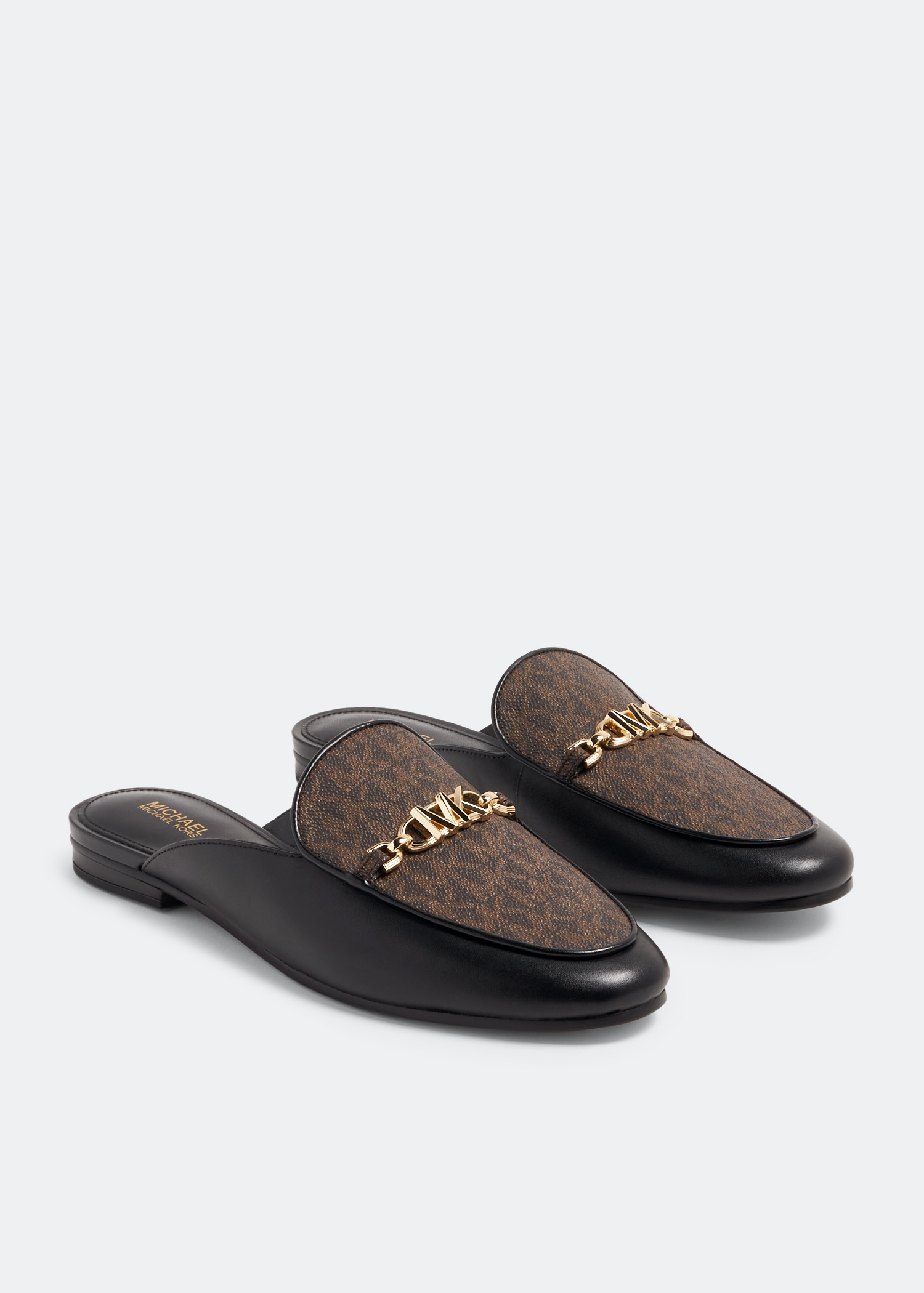 Michael Kors Tiffanie leather mules for Women - Black in USA