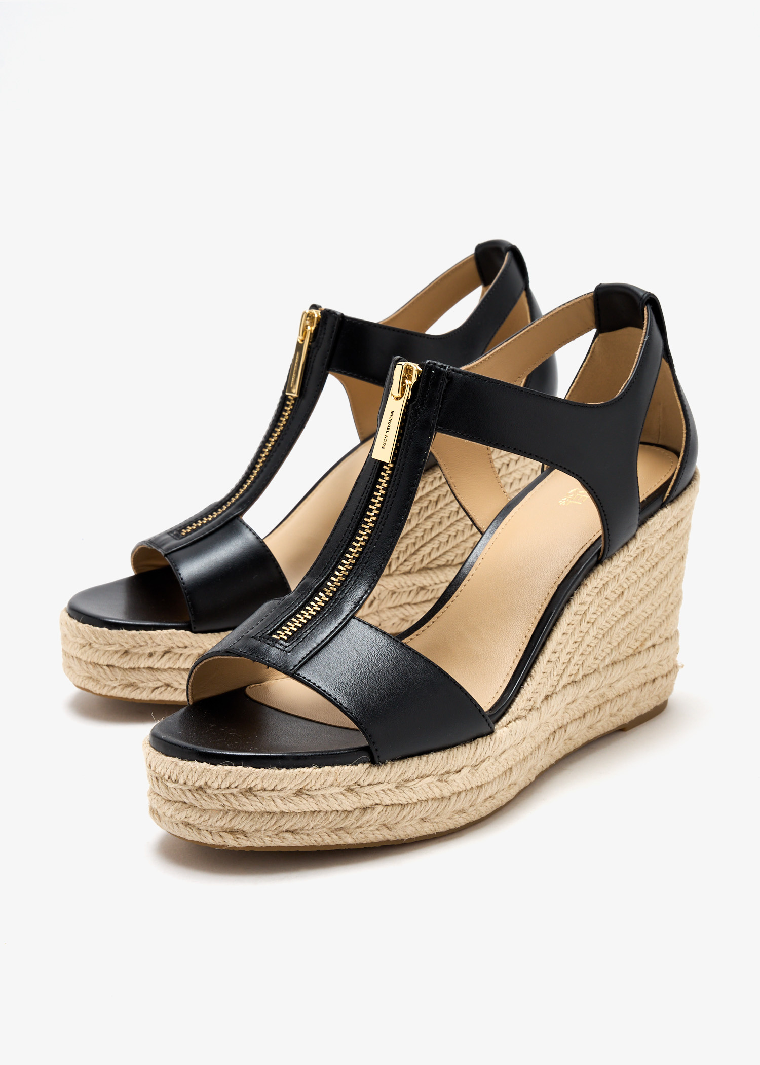 Michael Kors Berkley wedge sandals for Women - Black in UAE