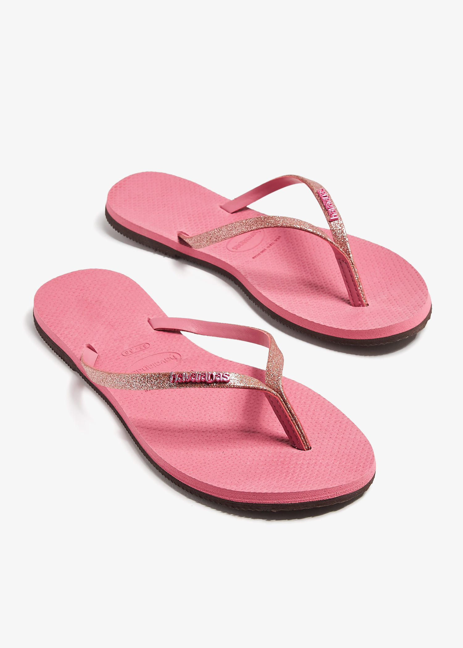 Havaianas You glitter flip flops for Women - Pink in UAE