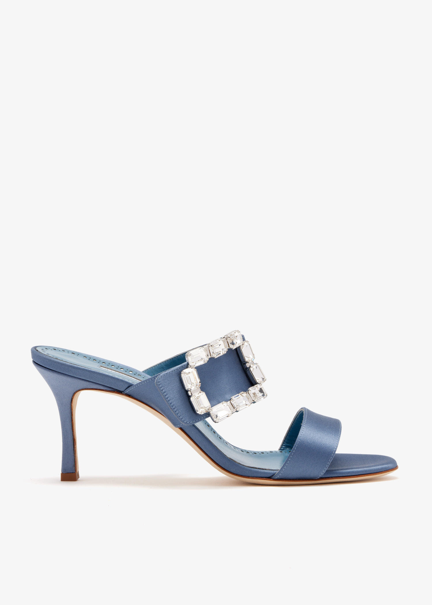 Manolo Blahnik Mayjousan mules for Women - Blue in UAE | Level Shoes