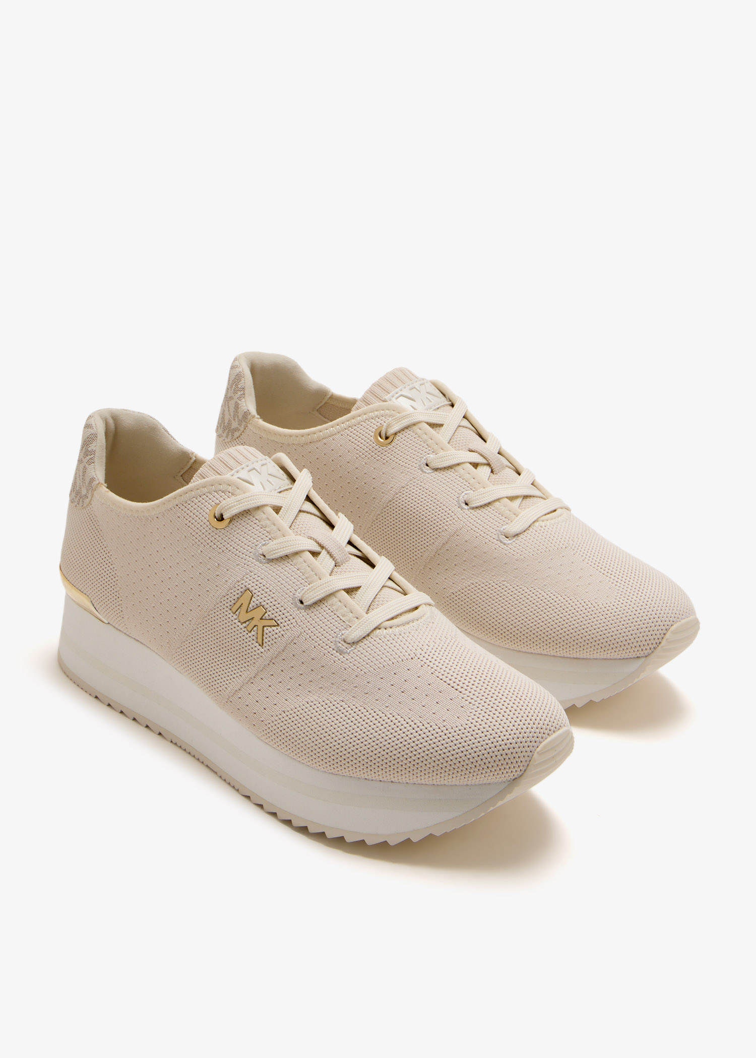 スニーカー MICHAEL KORS Women Sneakers 43F1THFS2B293 Beige Amazon.com | Michael Kors - Women's Low-Top Trainers, White