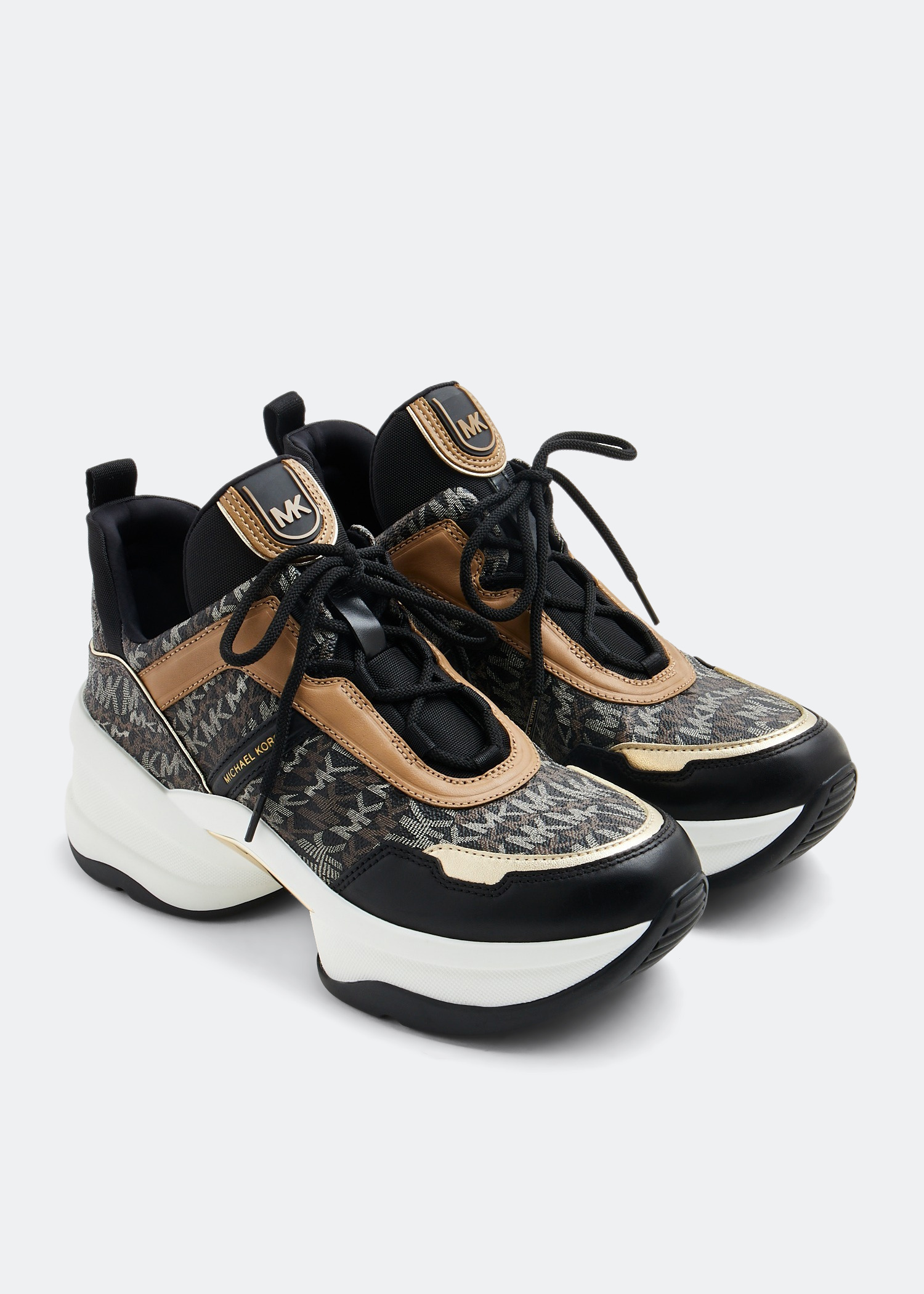 靴 Michael kors olympiasliponscuba43R2OLF2D OLYMPIA black slip-on shoes brand MICHAEL KORS