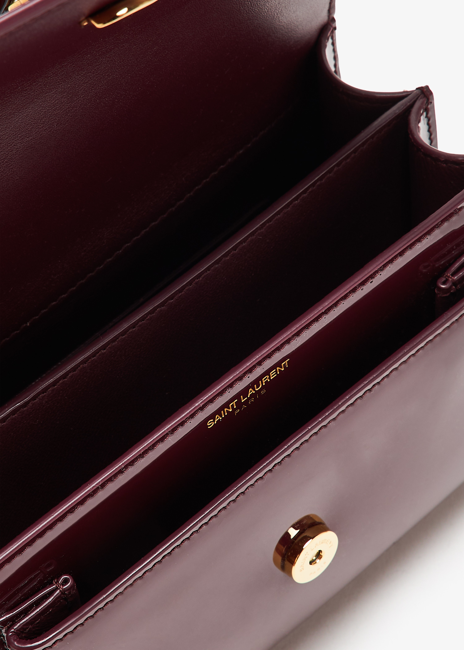 アクセサリーその他 Saint Laurent ACCESORY (683865BTY9N 5574) Saint Laurent Small sunset chain bag for Women - Burgundy in