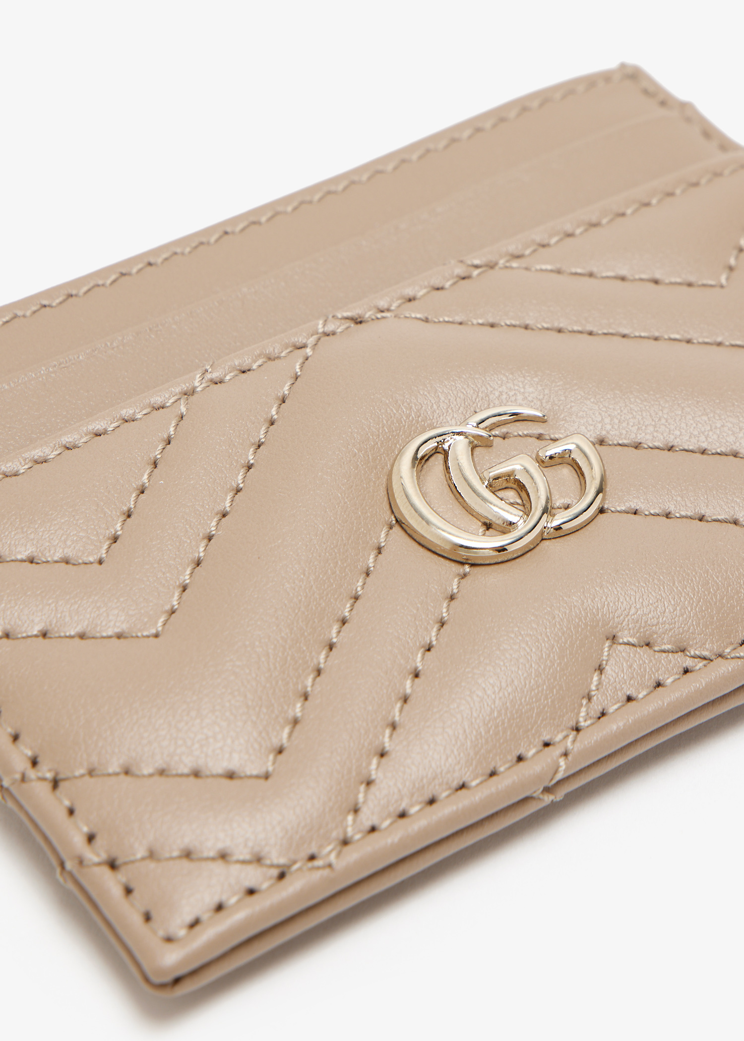Gucci Gg Marmont Card Case 【関税送料込】 GG Marmont card case in black leather | GUCCI® CA