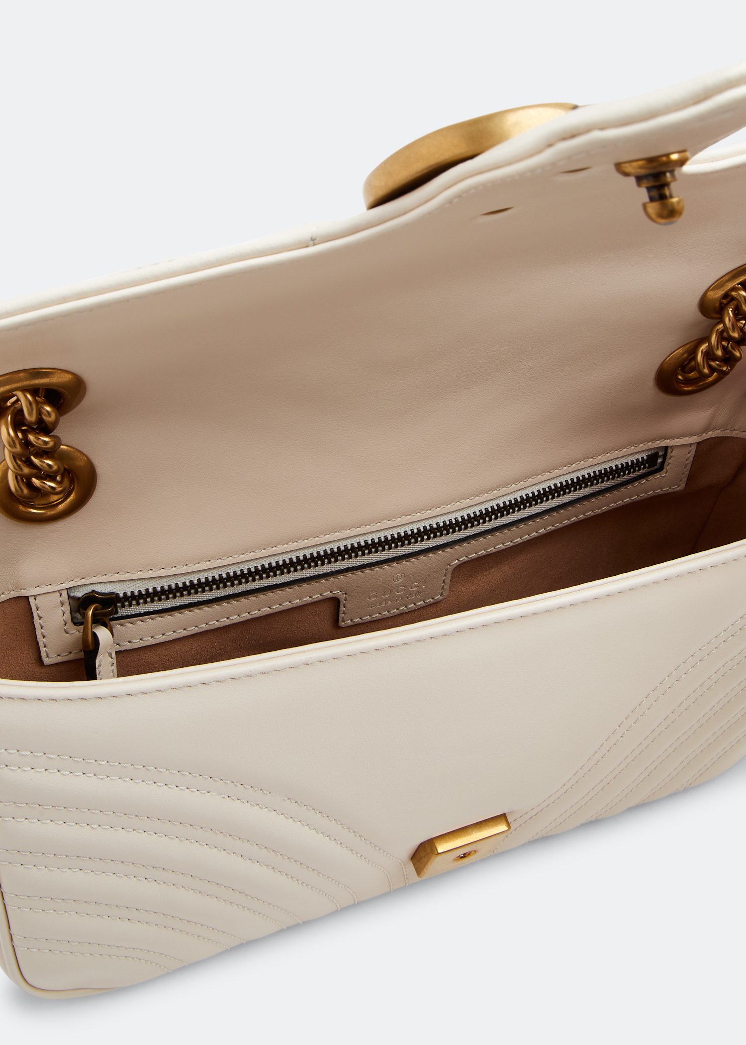 トートバッグ GUCCI Ivory Leather Small Petite Gg Handbag 782889_0P50G_9540_001_060_0000