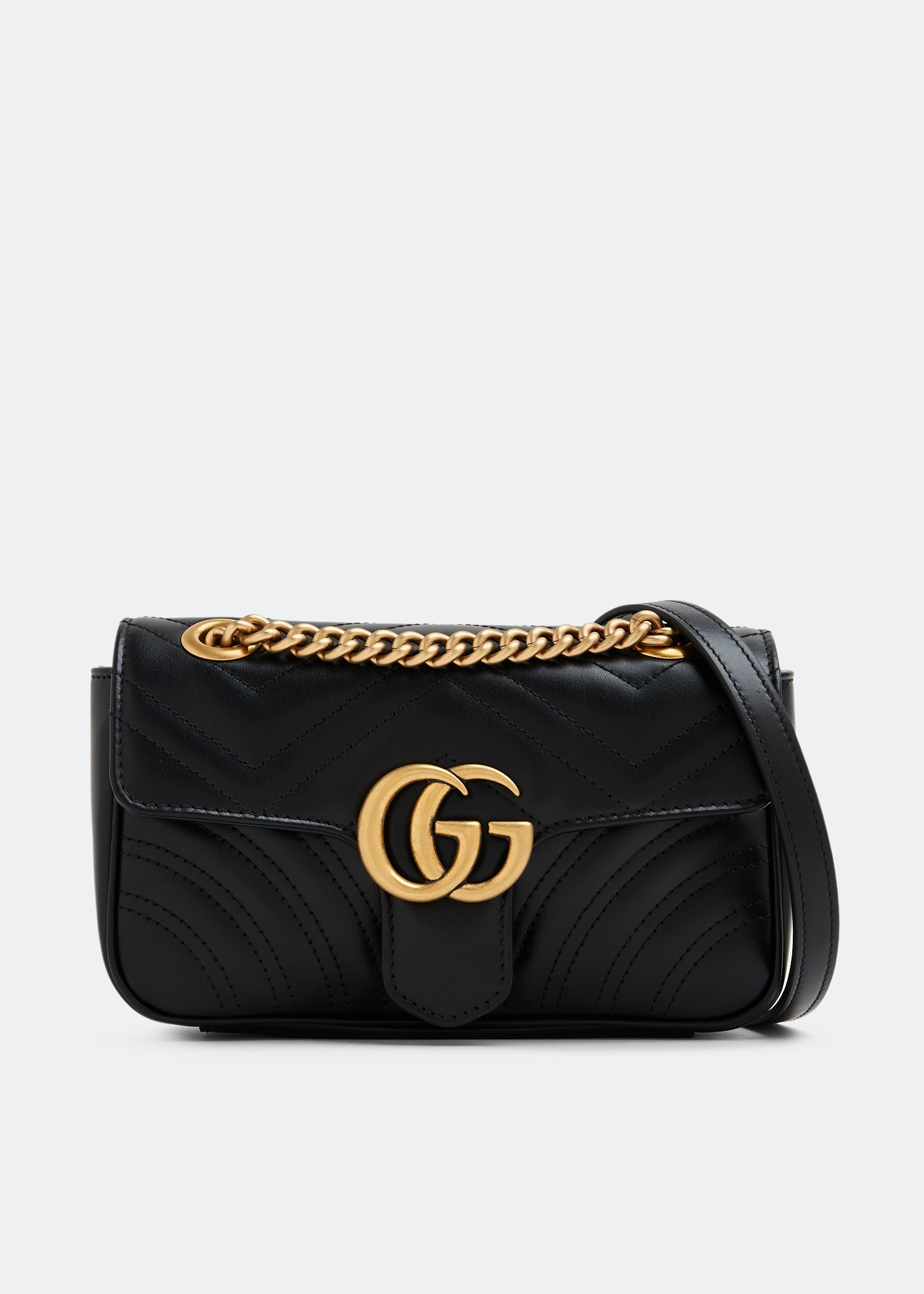 ショルダーバッグ・ポシェット GUCCI Women Shoulder Bags 76020010O0G 1000 Black Gucci Black Pebbled Leather Soho Chain Shoulder Bag