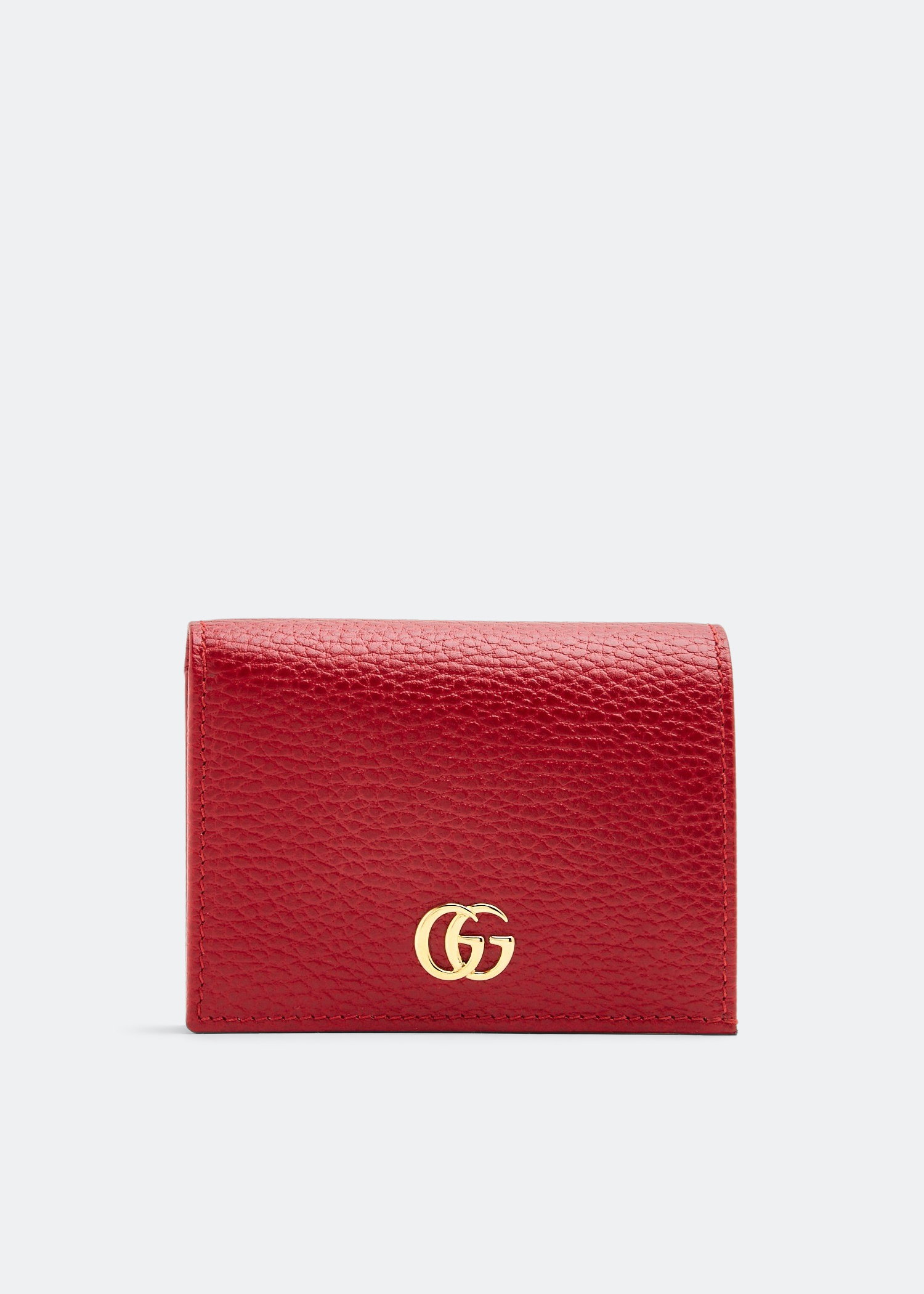 【GUCCI】 red leather card holder （関税送料込） Gucci Leather card case wallet for Women - Red in UAE