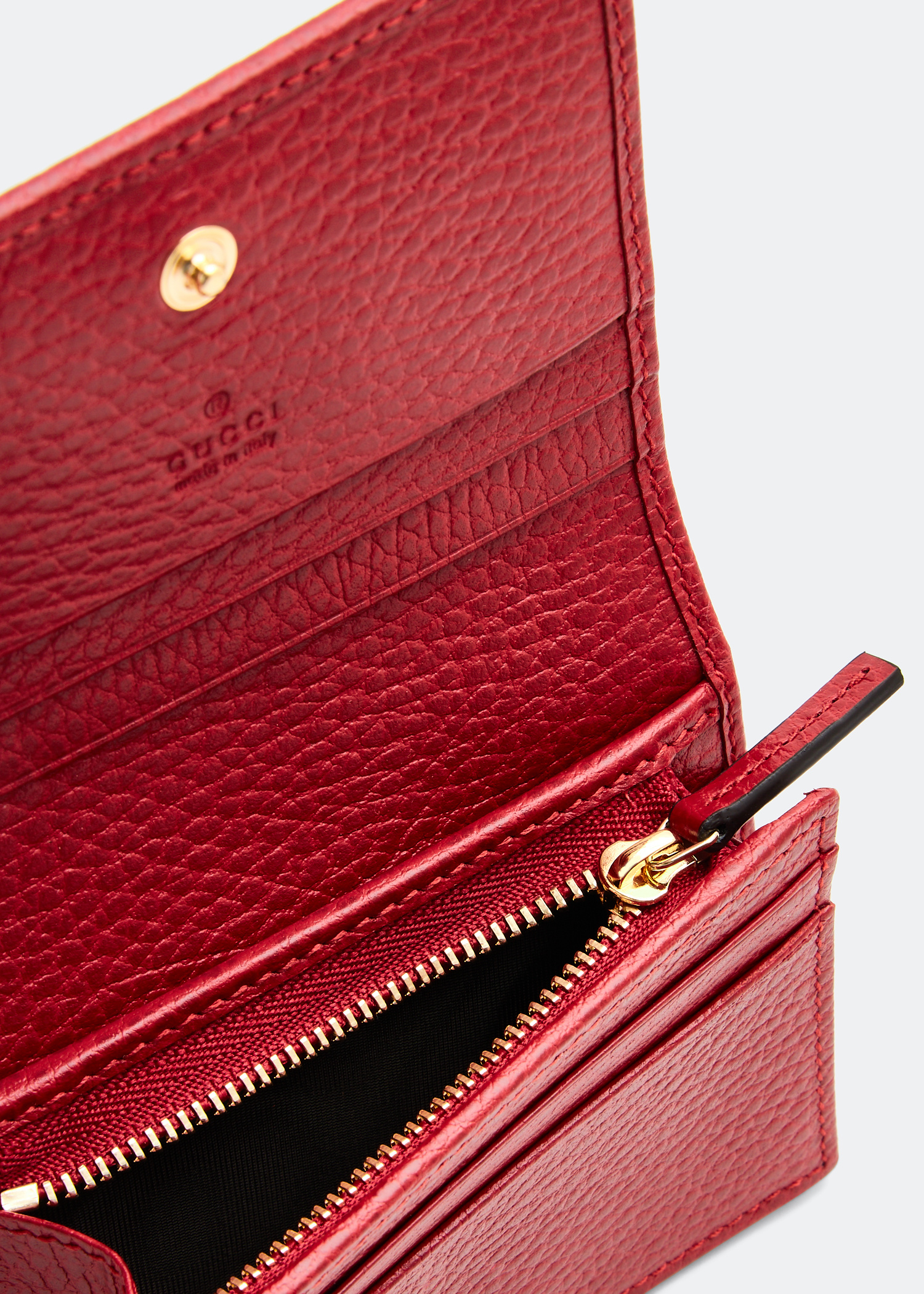 Gucci Leather card case wallet for Women - Red in UAE