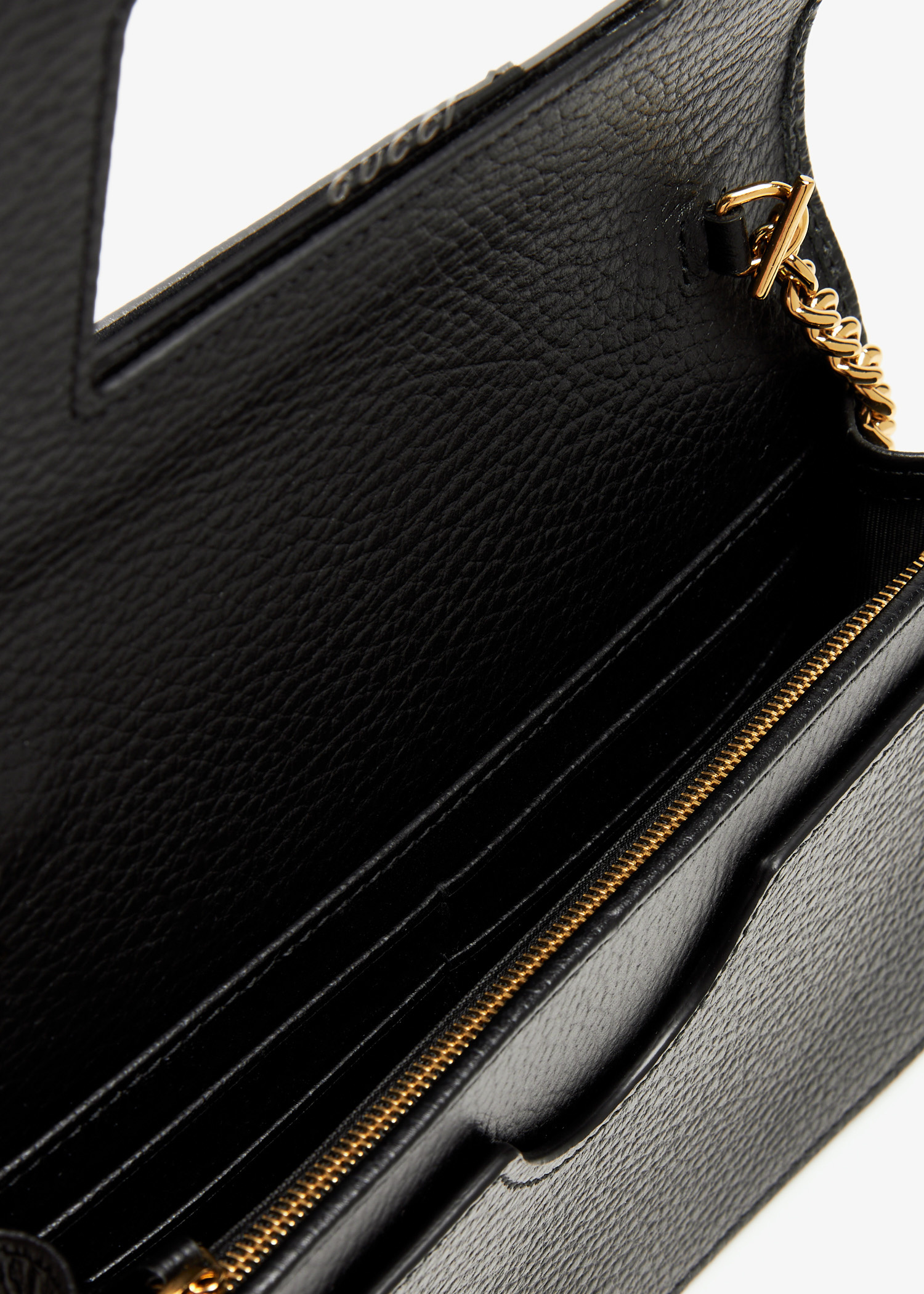 Gucci GG Marmont leather mini chain bag for Women - Black in