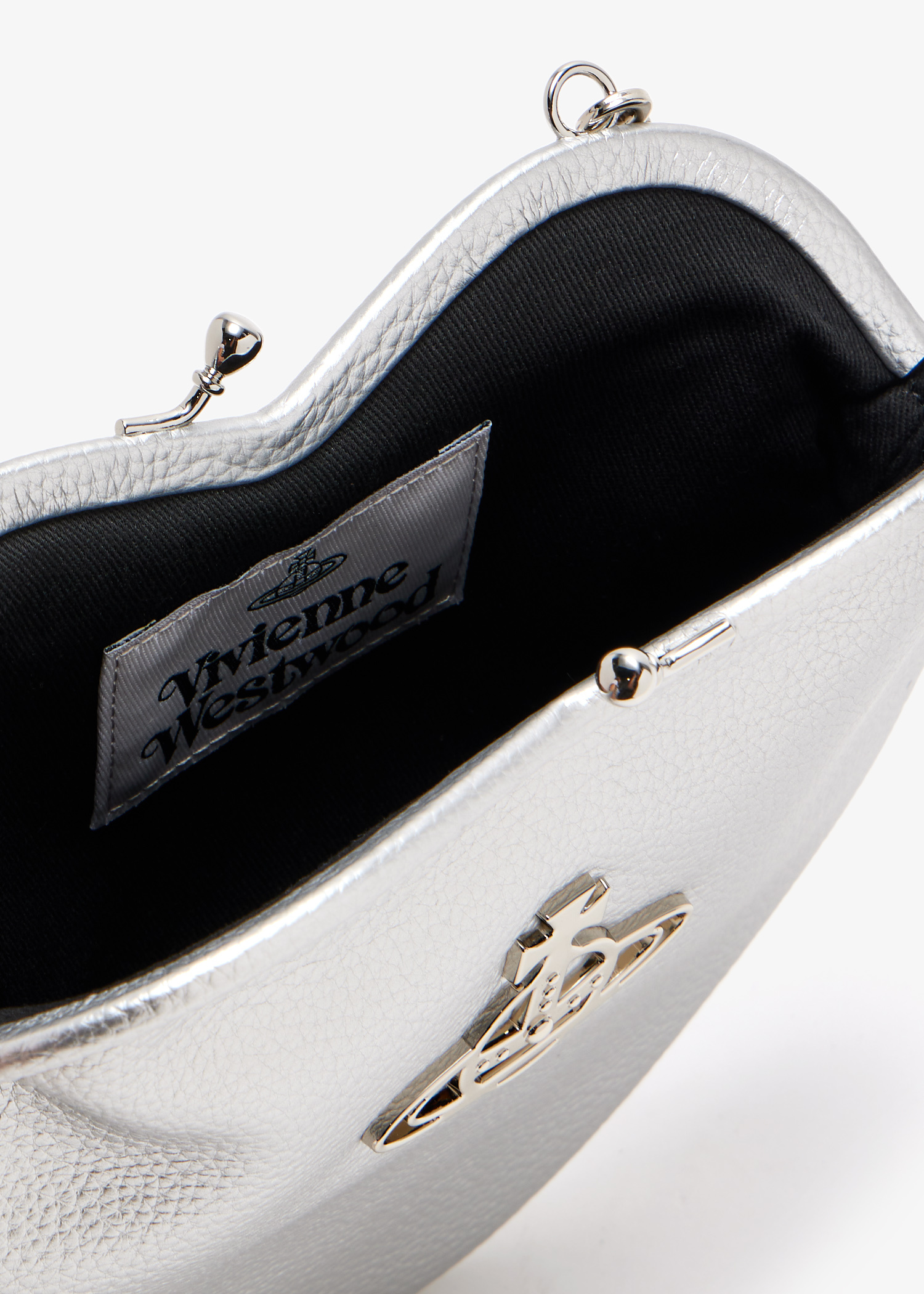 Vivienne Westwood Belle heart frame purse for Women - Silver