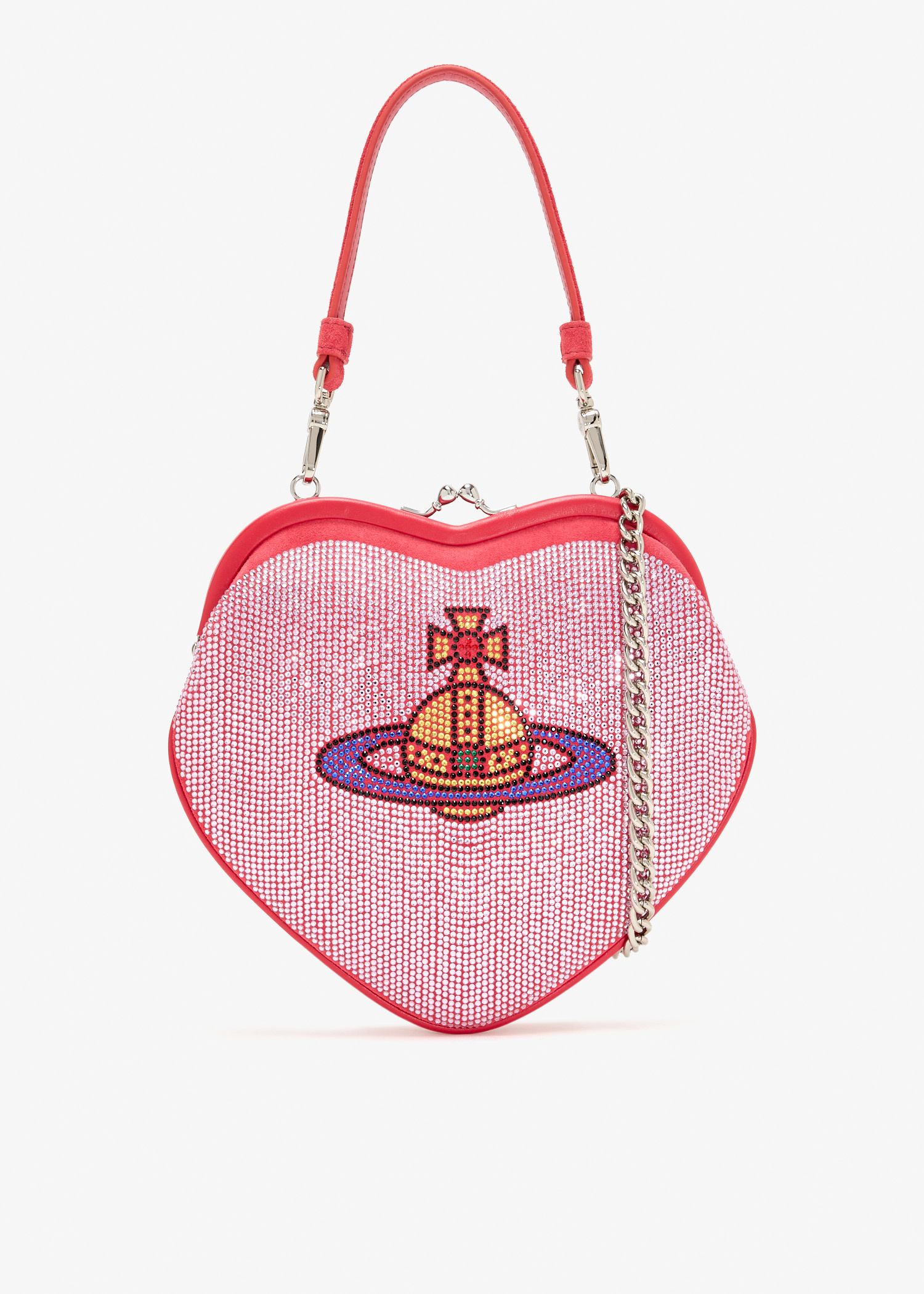 Vivienne Westwood Belle Heart Frame bag for Women - Pink in KSA