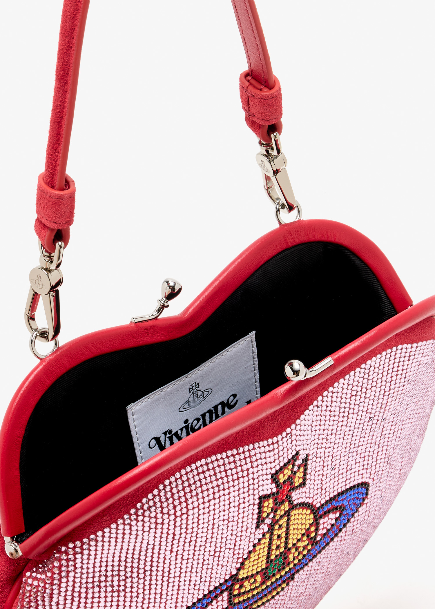 Vivienne Westwood Belle Heart Frame bag for Women - Pink in KSA