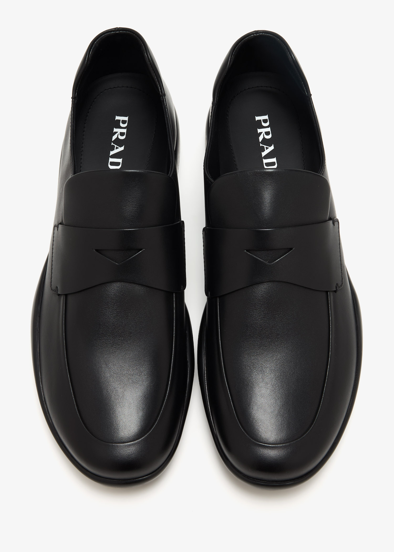 Prada Toblach leather loafers for Men - Black in UAE | Level Shoes
