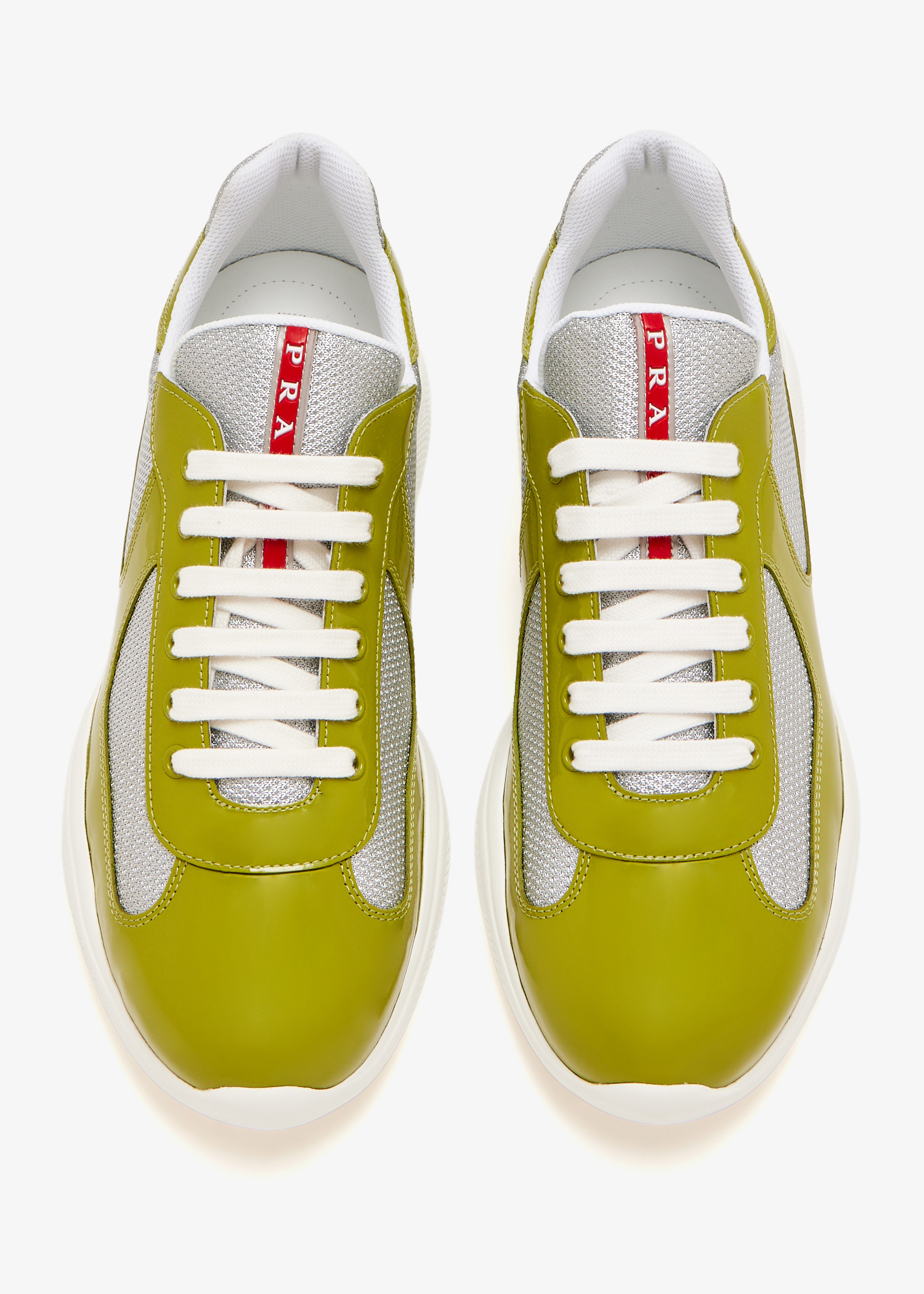 Prada America's Cup sneakers for Men - Green in UAE | Level Shoes