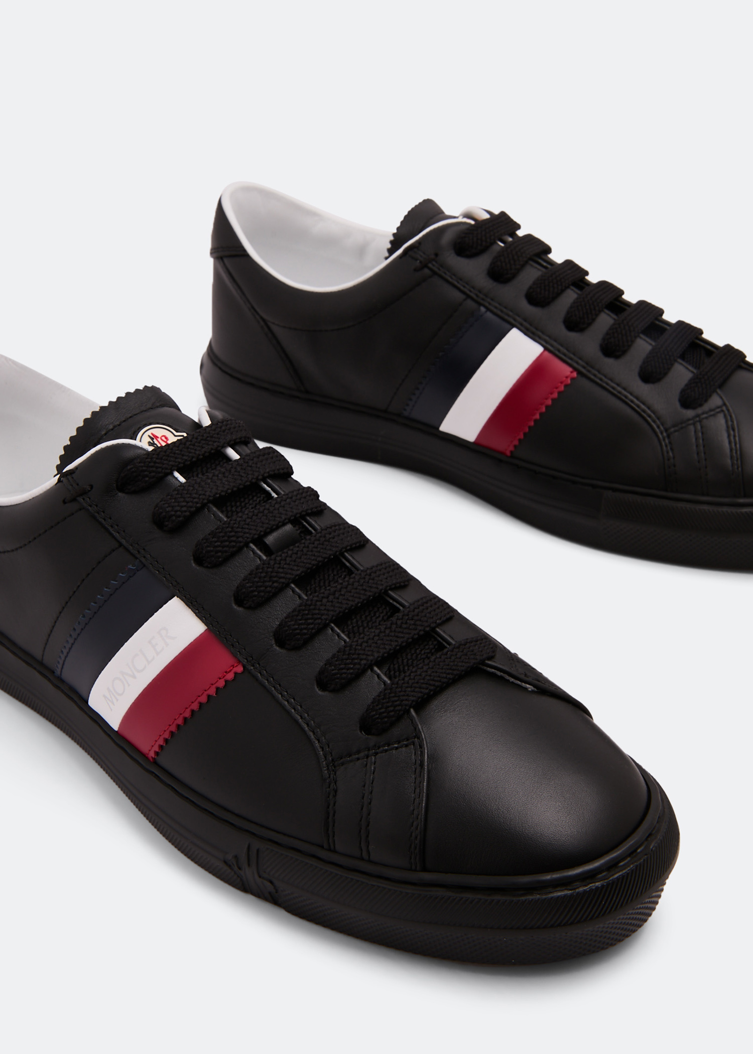 【国内即発】【送料無料】新作★MONCLER★ Monaco M★ Moncler New Monaco sneakers for Men - Black in UAE | Level Shoes