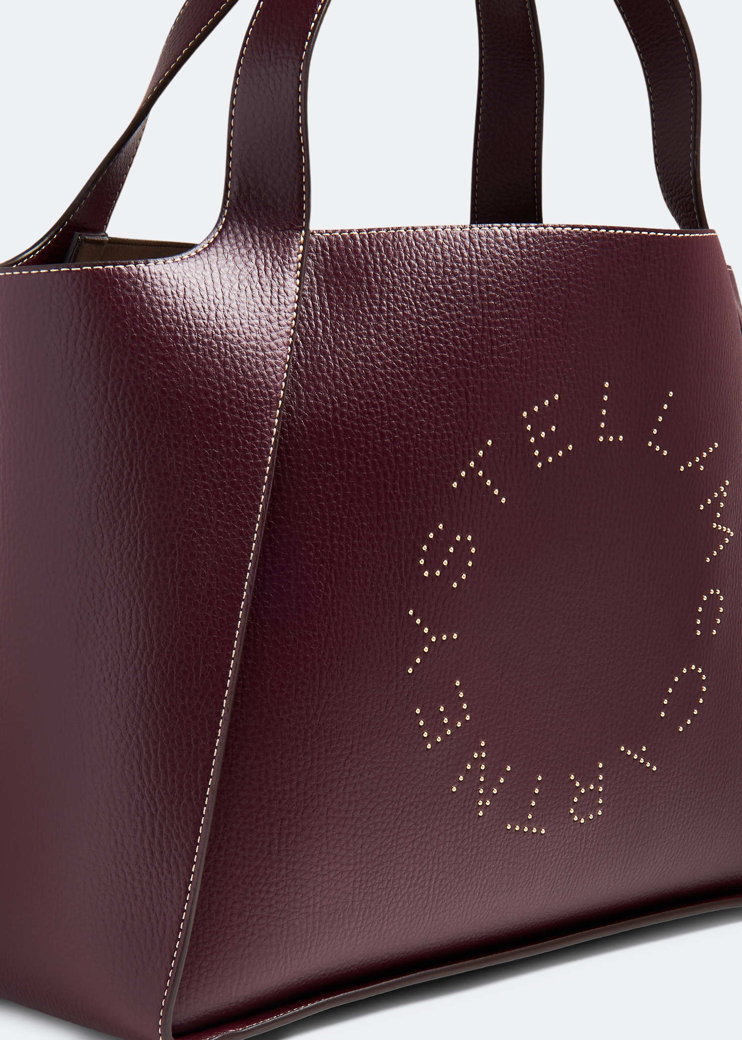 Stella McCartney Logo tote bag for Women - Burgundy in KSA Stella McCartney Logo tote bag for Women - Burgundy in KSA