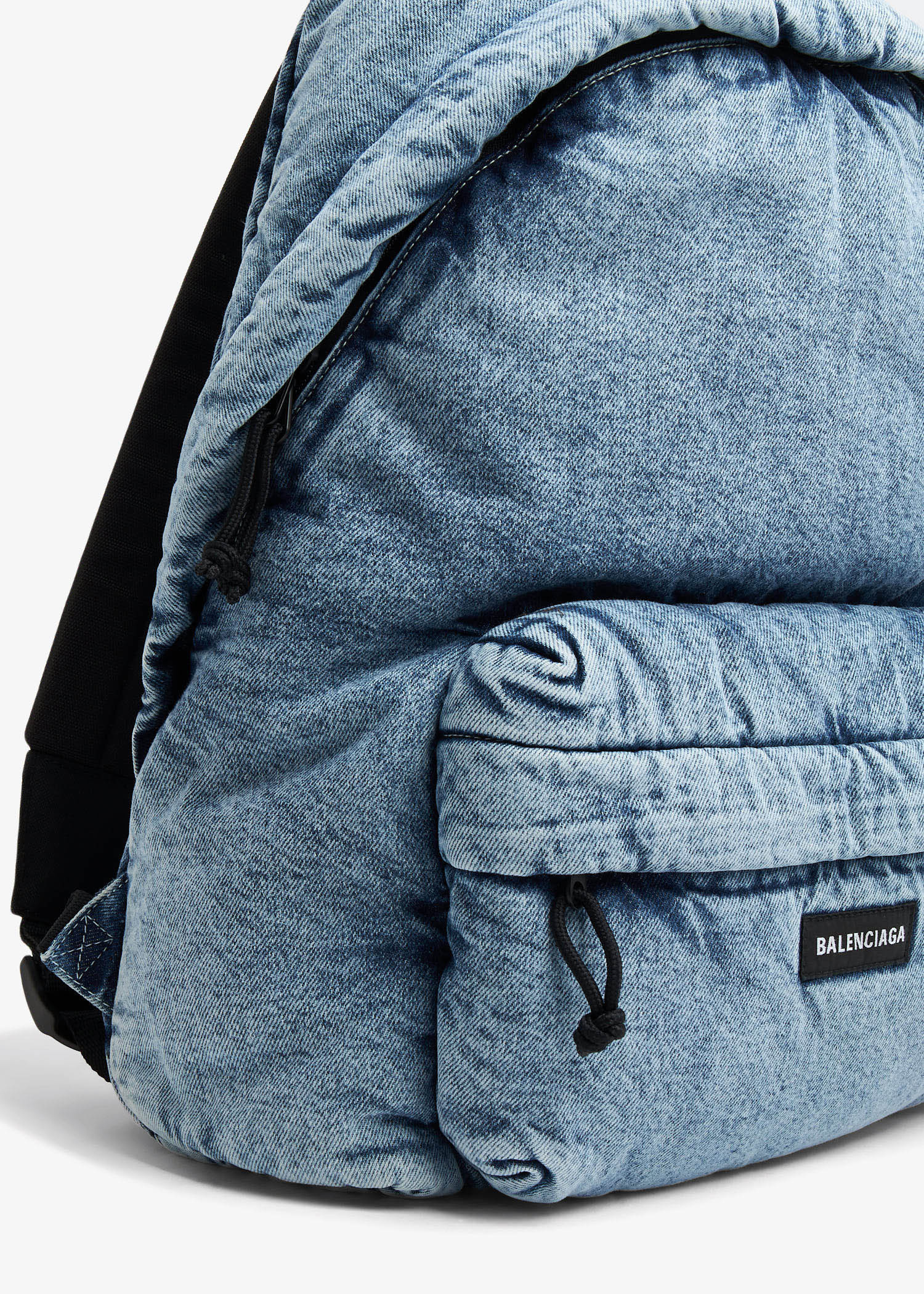 Balenciaga Explorer denim backpack for Men - Blue in UAE