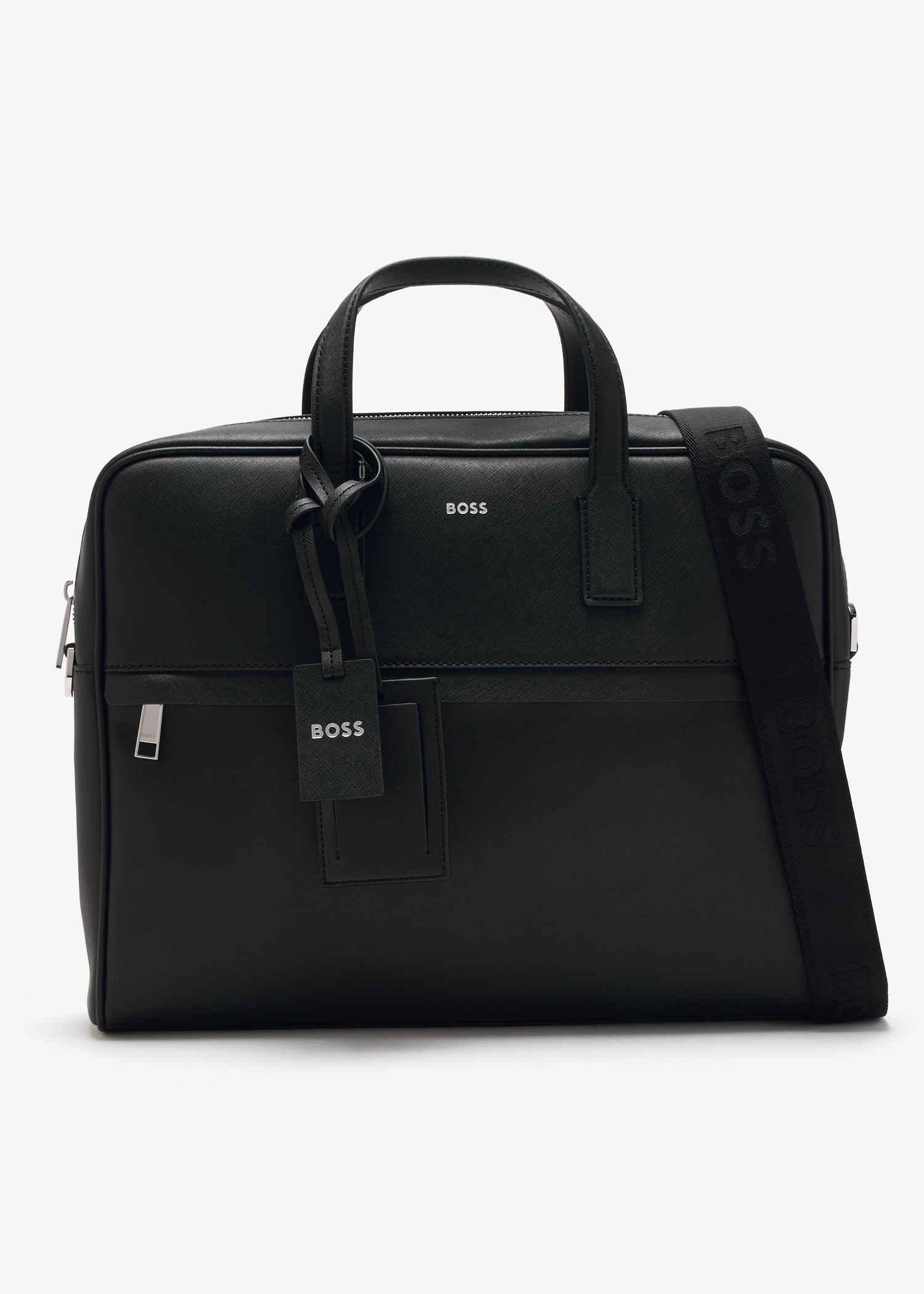 BOSS Zair briefcase for Men - Black in Kuwait | Level Shoes