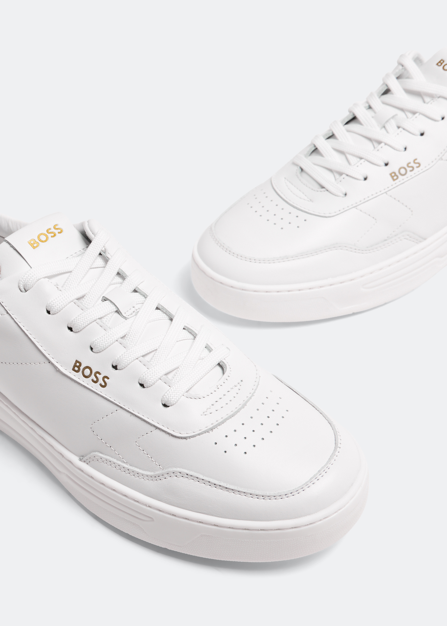 Hugo boss 9,5 men’s shoes HUGO - Trainers in faux leather - White main image 3