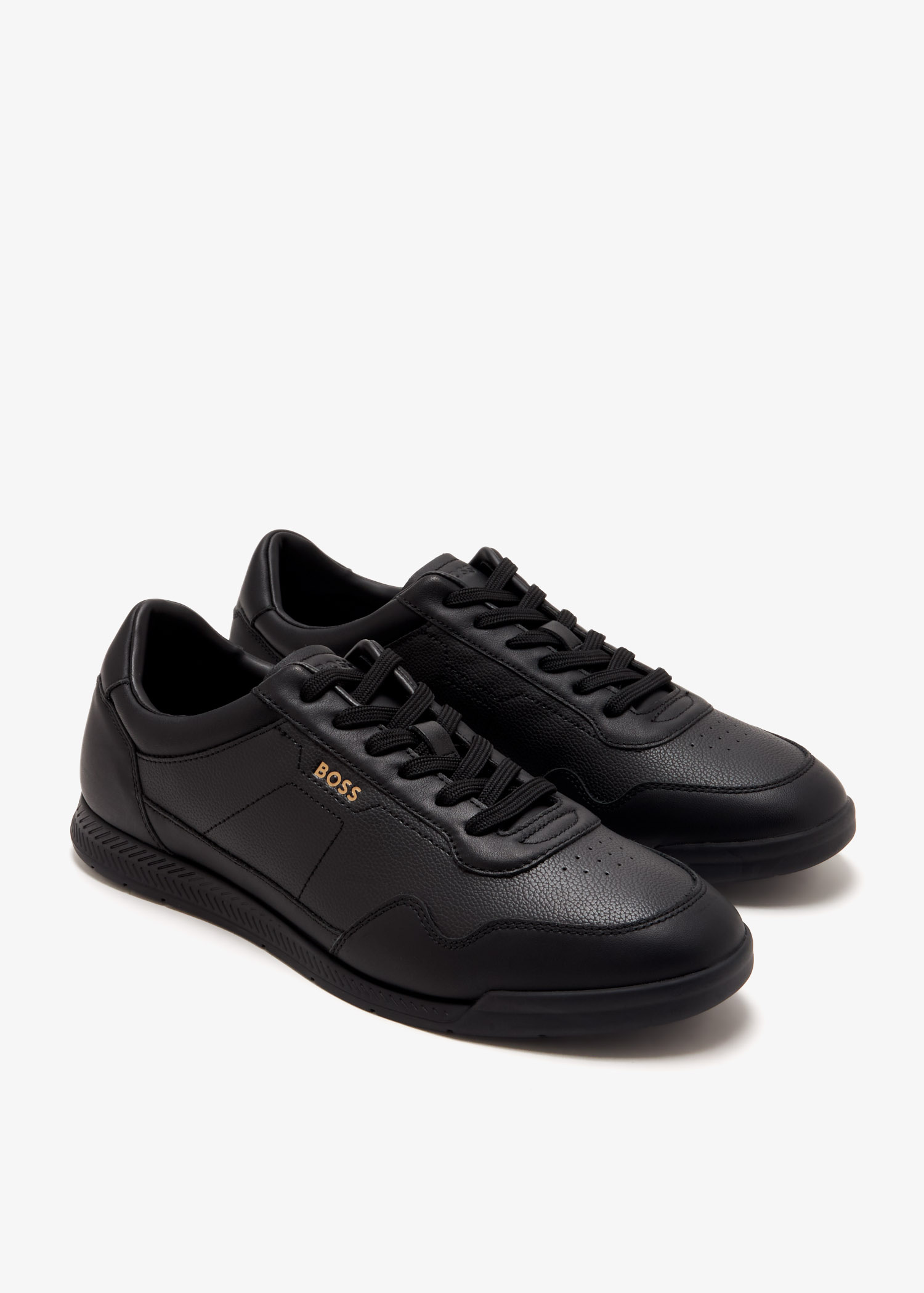 BOSS Titanium sneakers for Men - Black in UAE | Level Shoes