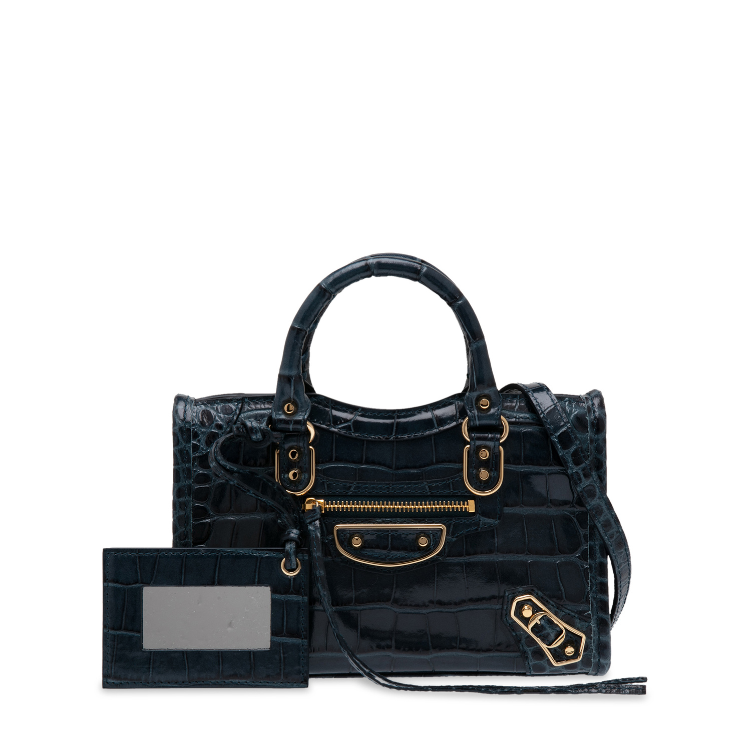 Balenciaga Metallic Edge Nano City bag for Women - Blue in