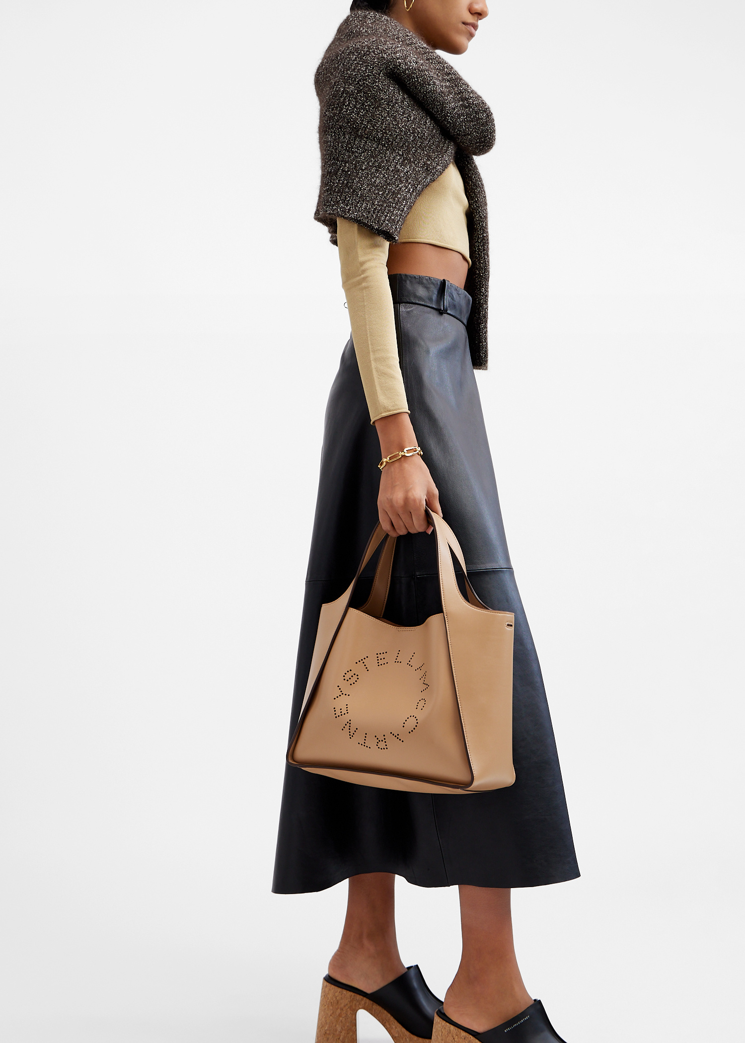 Stella McCartney Logo crossbody bag for Women - Brown in KSA