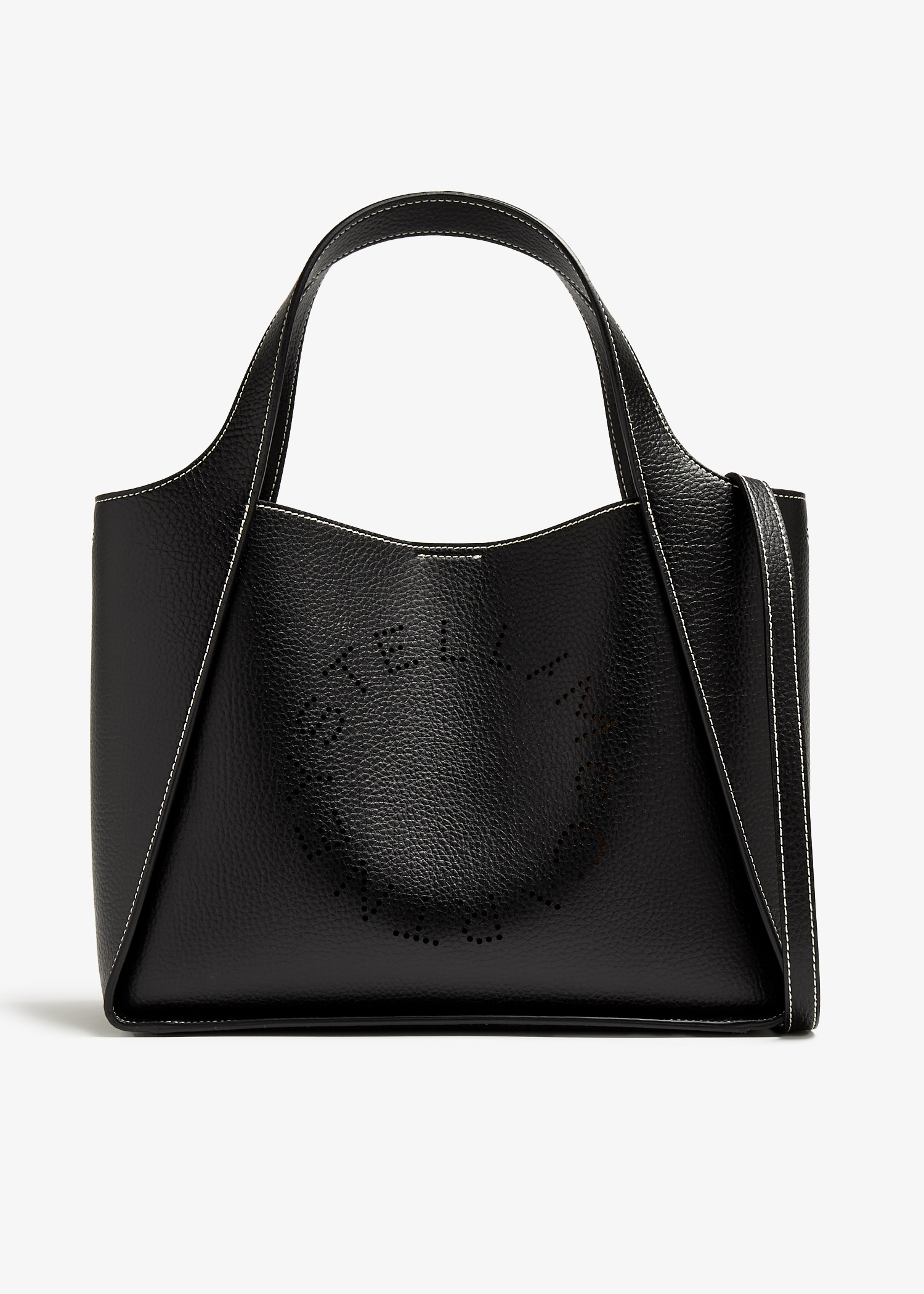 バッグ STELLA McCARTNEY MICRO TOTE Women SILVER Cracked Metallic Falabella Tiny Tote Bag