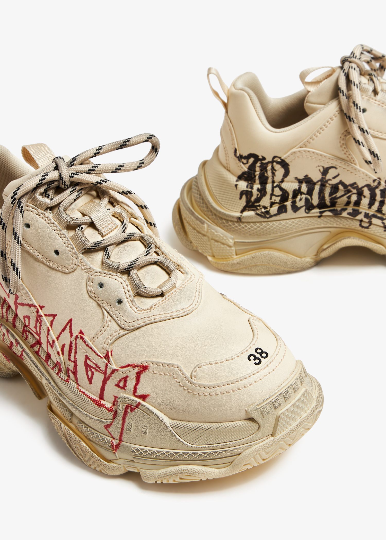 スニーカー BALENCIAGA Women Sneakers 524039 BEIGE Buy Balenciaga Wmns Triple S Sneaker 'Beige' - 524039 W2FW1