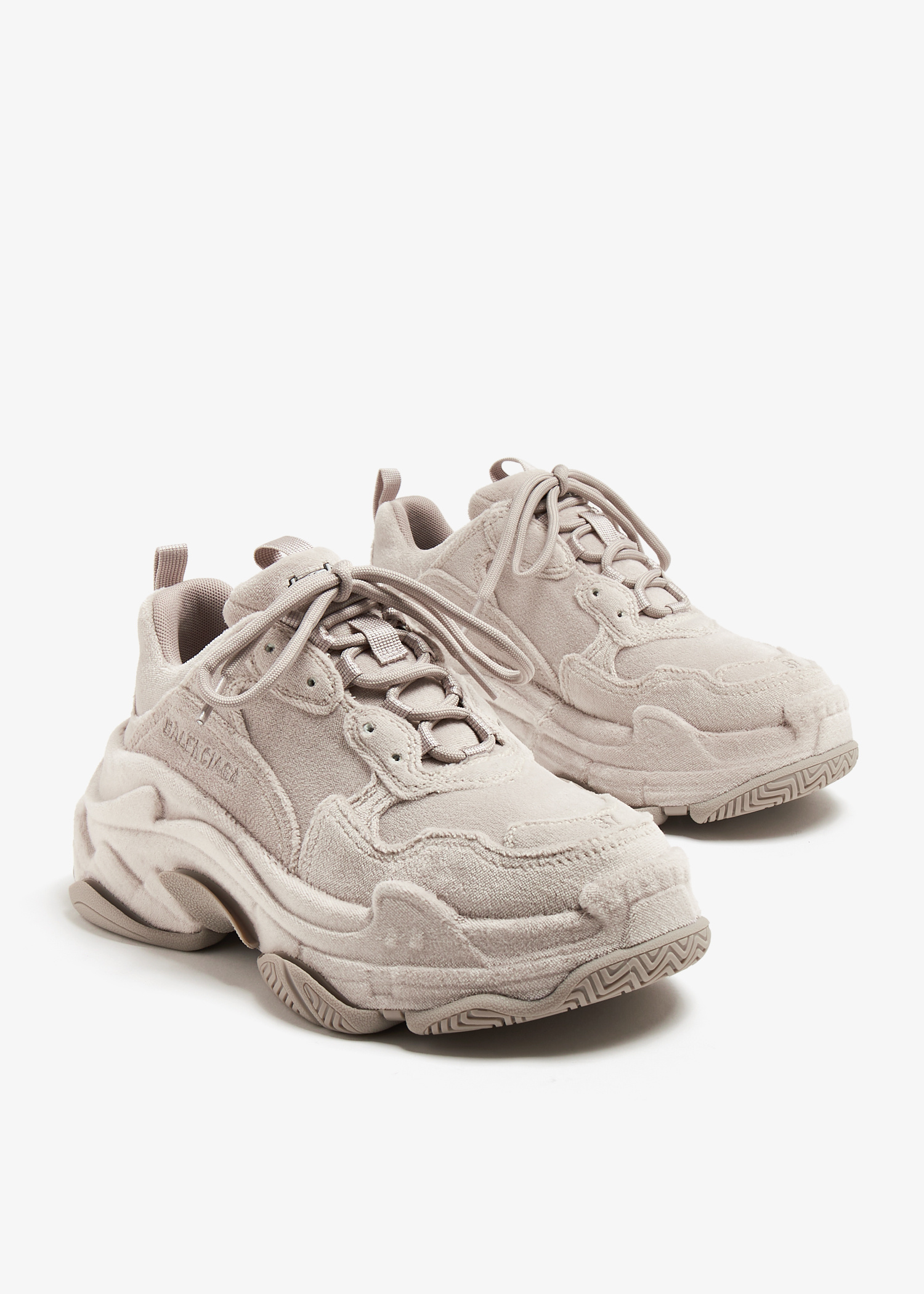 スニーカー BALENCIAGA Women Sneakers 524039WTRSL 2000 Beige Buy Balenciaga Wmns Triple S Sneaker 'All Over Logo - Beige