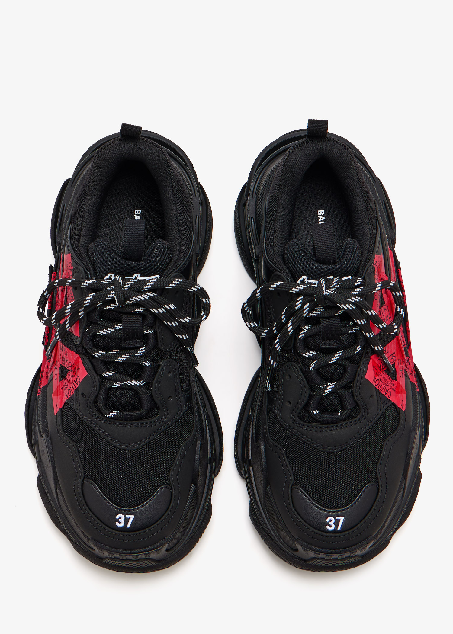 Balenciaga Triple S tape sneakers for Women - Black in UAE