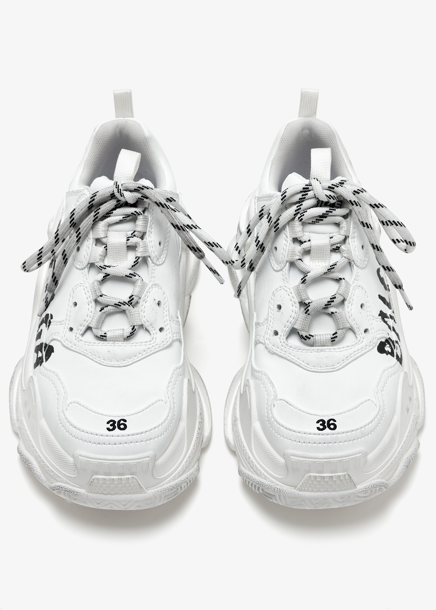 Balenciaga Triple S paint sneakers for Women - White in UAE