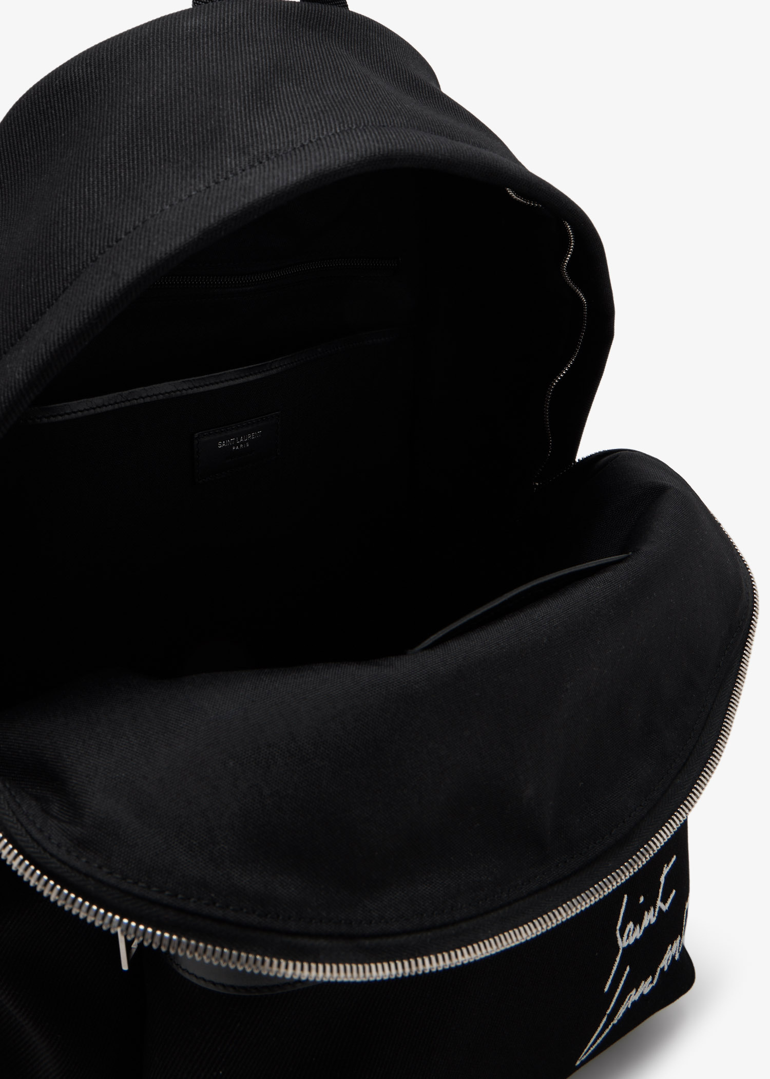 Saint Laurent City canvas backpack for Men - Black in UAE