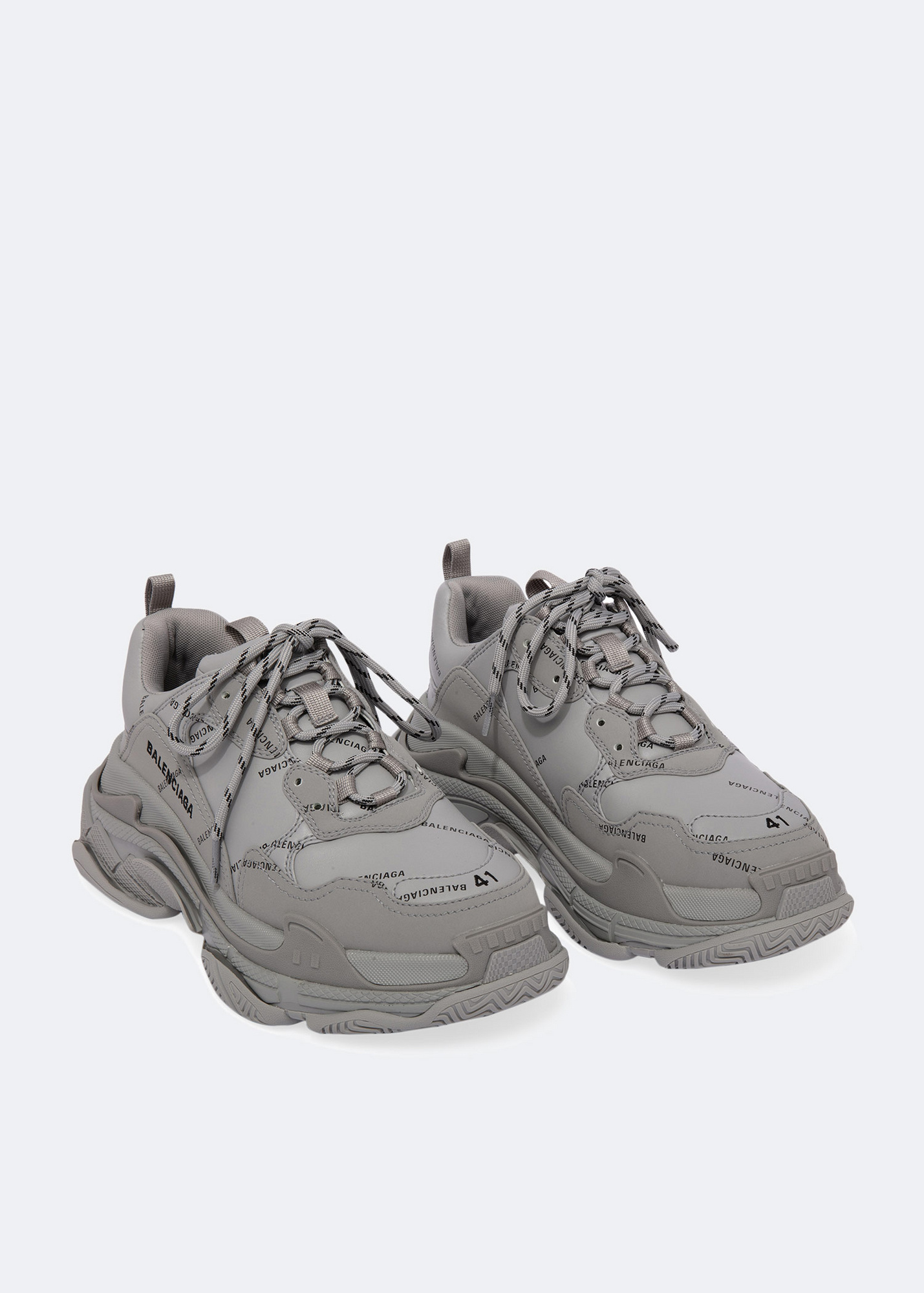Balenciaga Runners Grey Balenciaga Sneakers Homme Soldes Triple S Sneakers