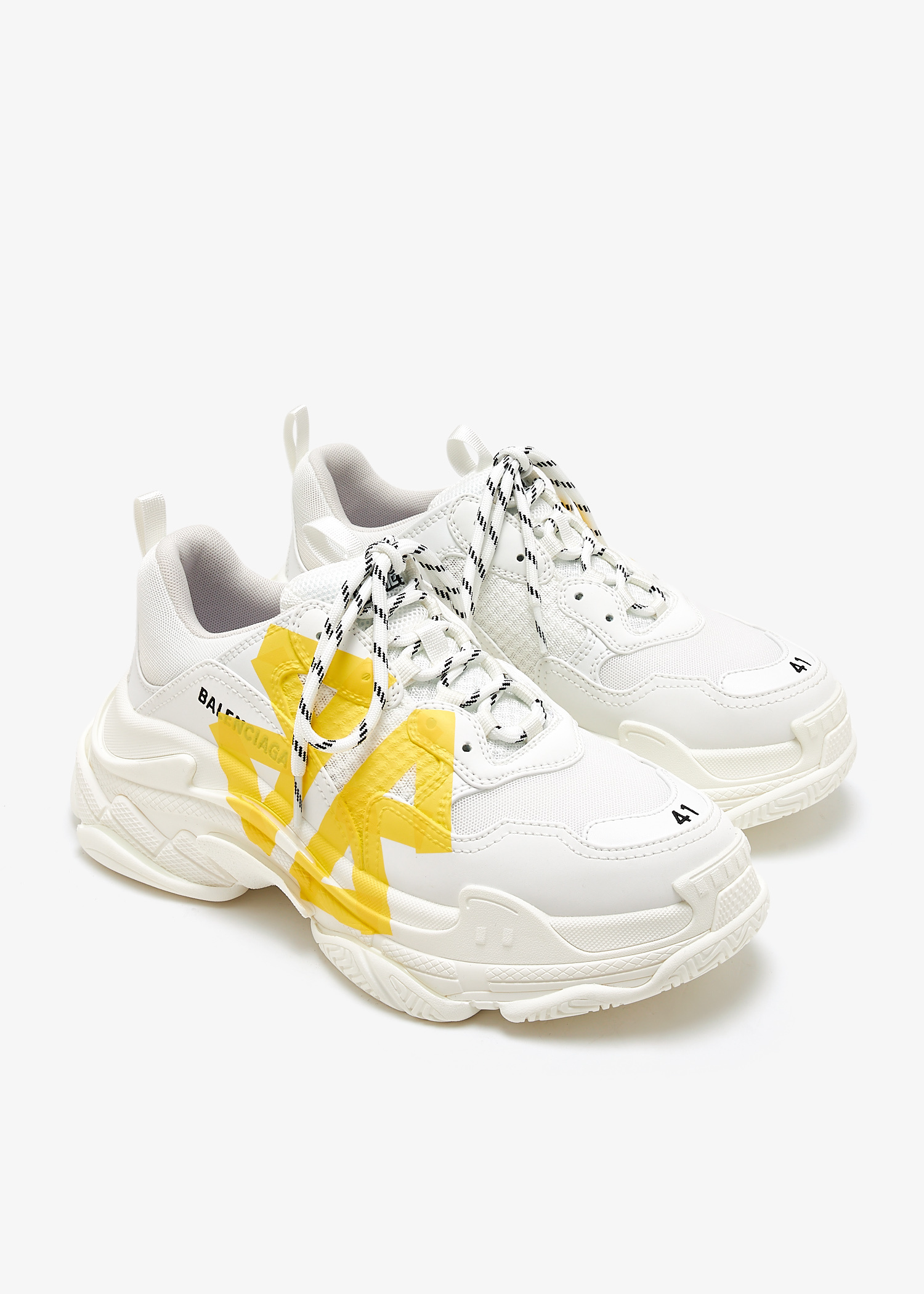 Balenciaga Triple S tape sneakers for Men - White in Qatar