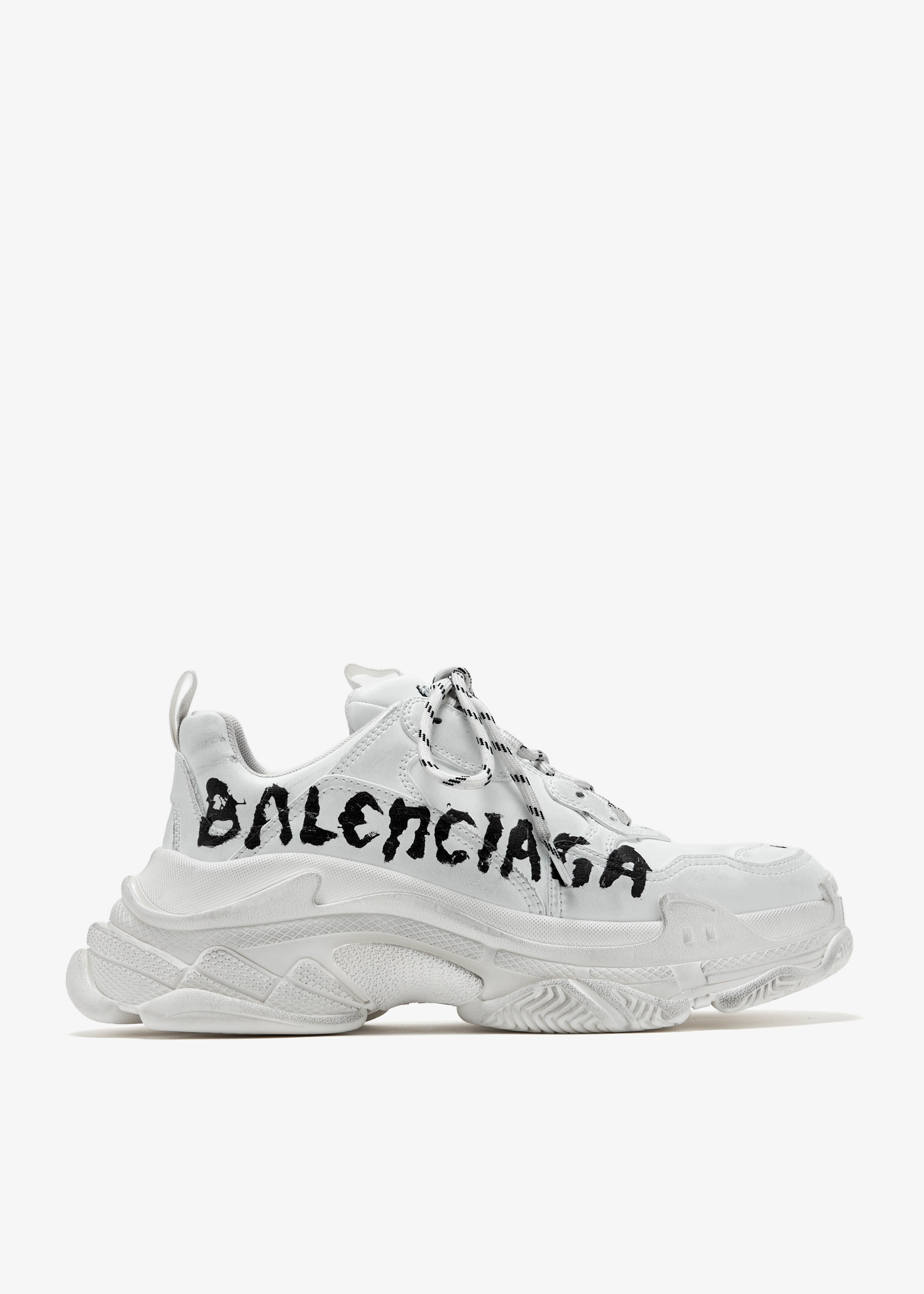 スニーカー 25FW Balenciaga TRIPLE S PAINT LOGO 536737WTSPL9010 Balenciaga Triple S paint sneakers for Men - White in UAE
