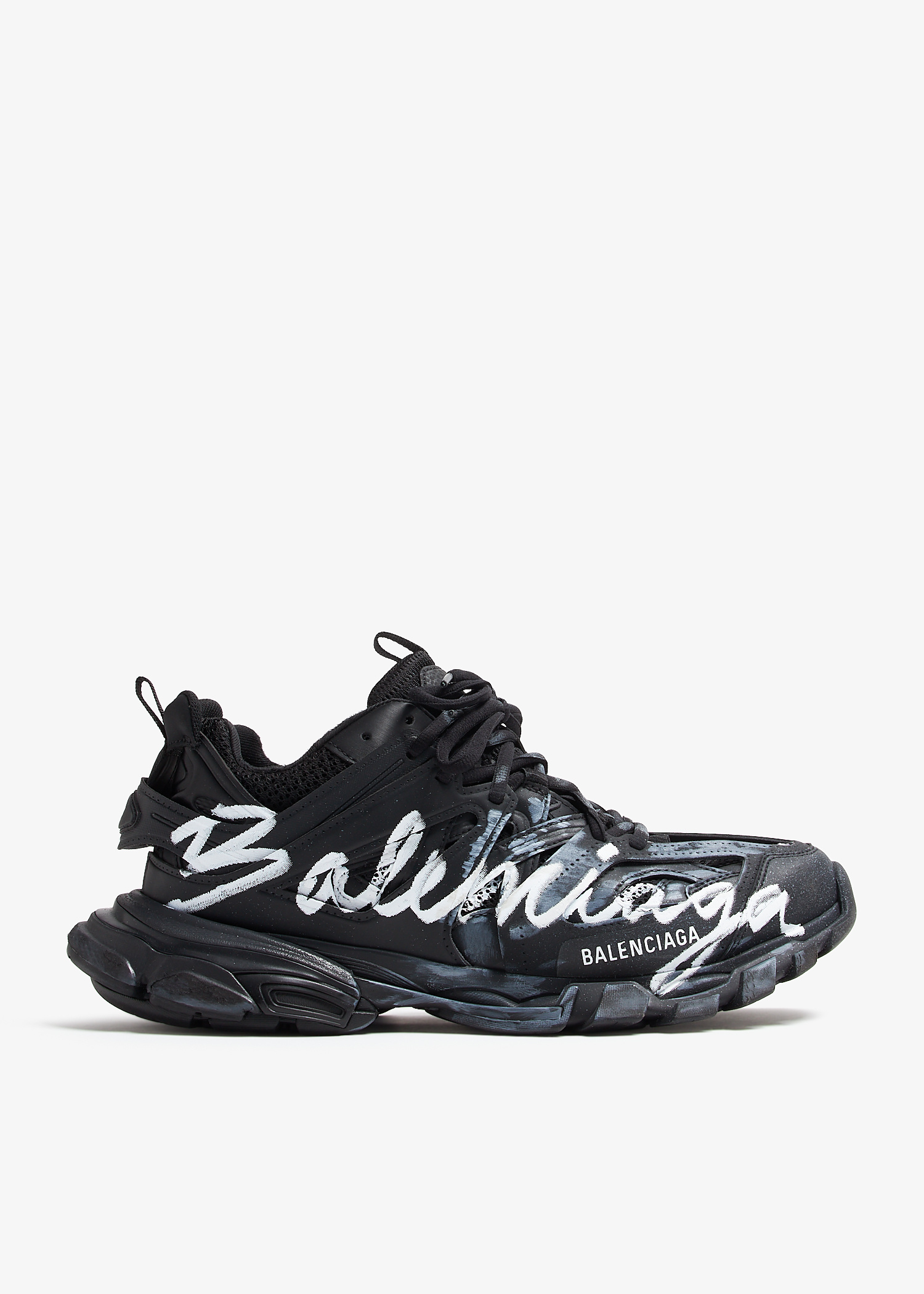 【関税&送料込み】Balenciaga Track Signature Low-Top Sneak Balenciaga Track Signature sneakers for Men - Black in UAE