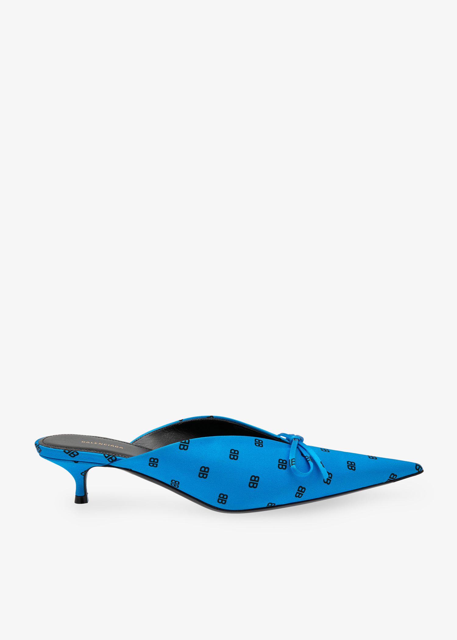 靴 BALENCIAGA KNIFE SLINGBACK SATIN MULE Balenciaga Knife mules for Women - Black in UAE | Level Shoes