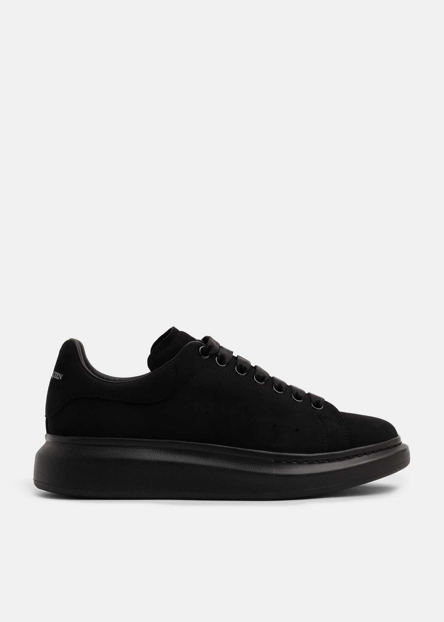 McQueen Oversized suede sneakers for Men - Black in USA | Level Shoes