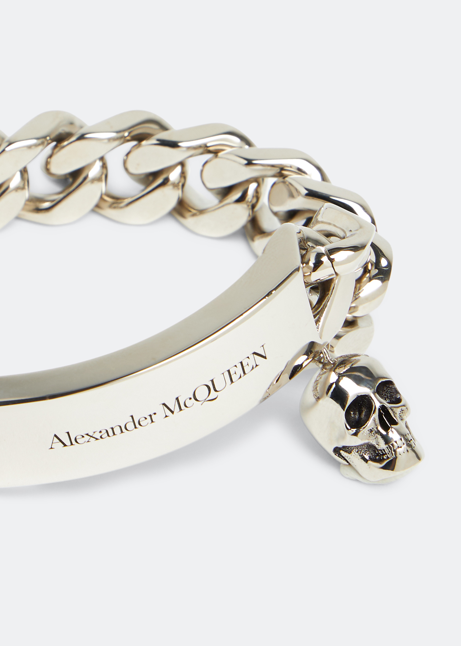 Alexander McQueen ロゴシルバーチェーンブレスレット シルバー（銀色）系 alexander mcqueen(アレキサンダー