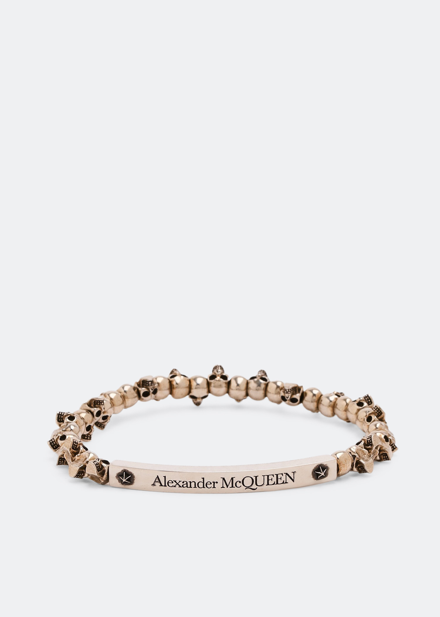 McQueen Skull bracelet for Men - Silver in UAE | Level Shoes