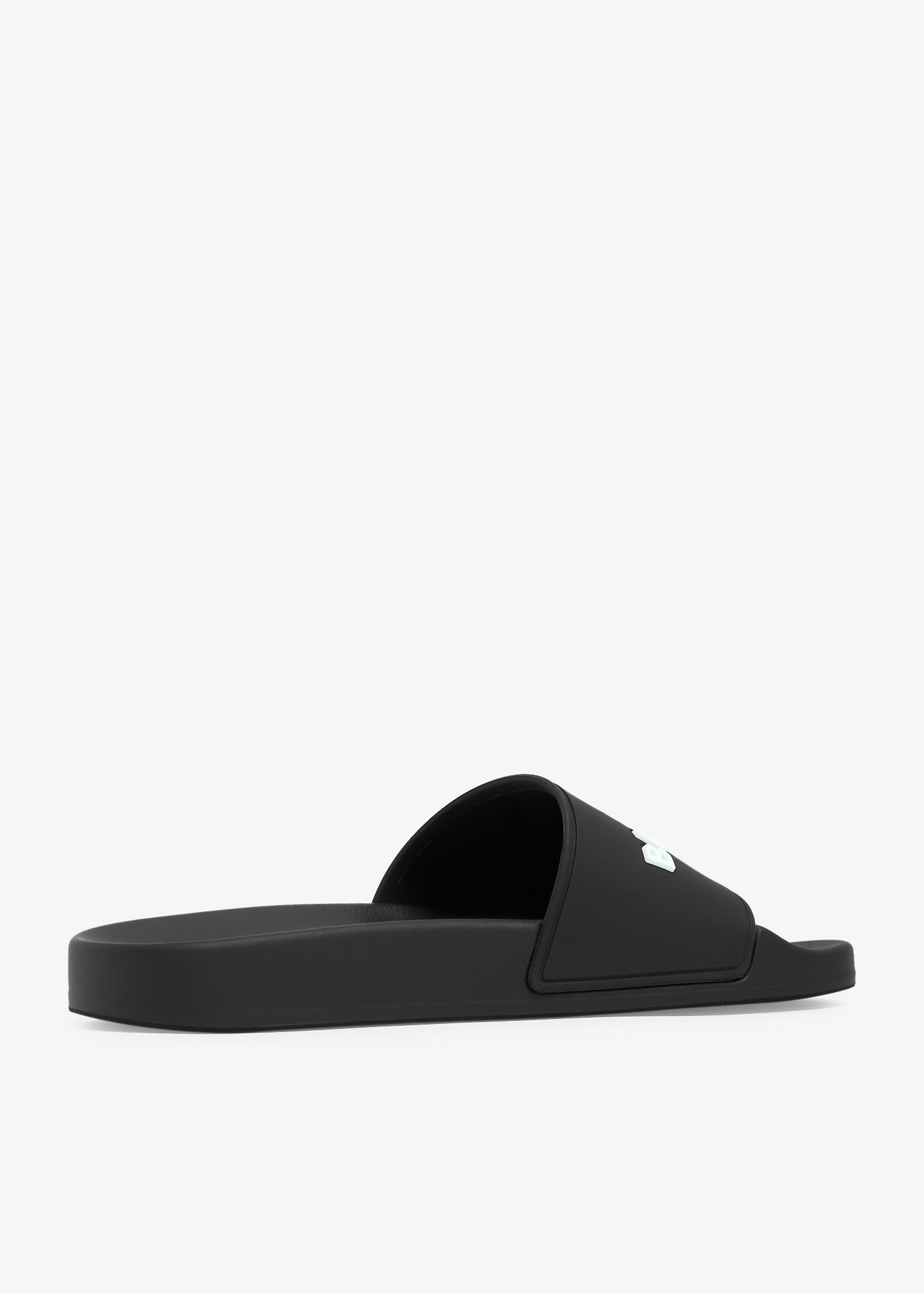 Balenciaga Logo rubber slides for Women - Black in UAE | Level Shoes