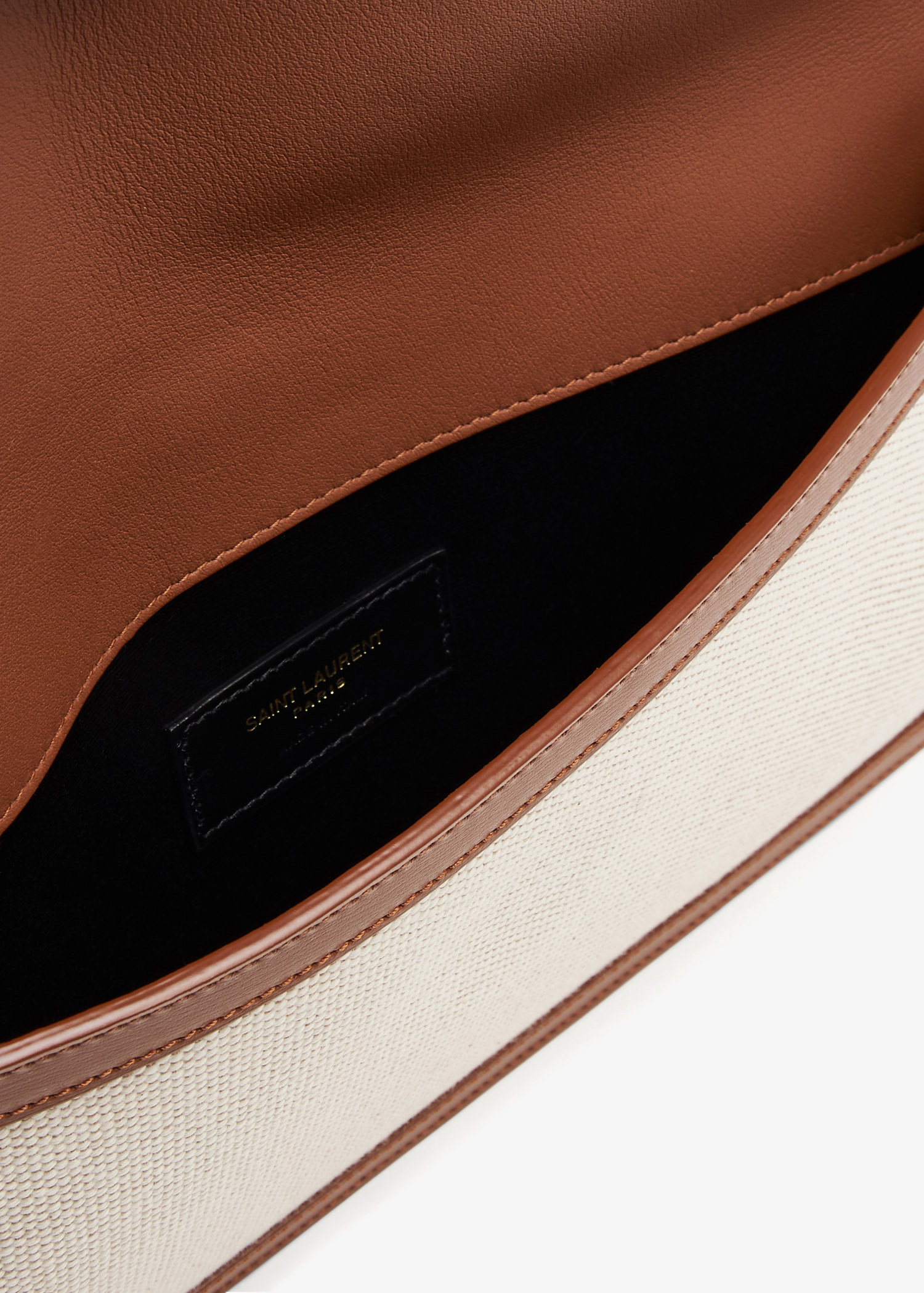 Saint Laurent Uptown pouch for Women - Beige in UAE | Level