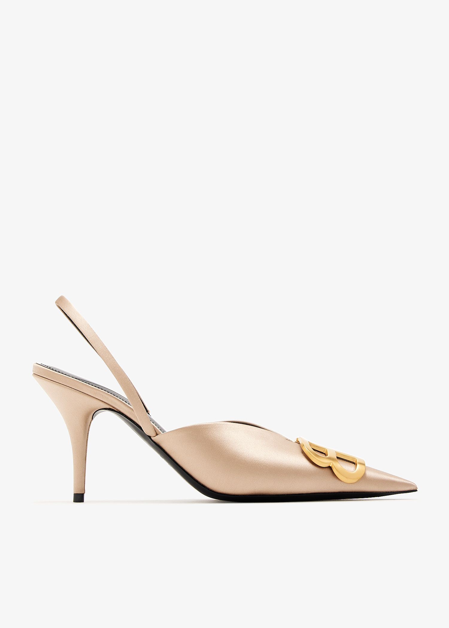 Balenciaga BB Square Knife slingback pumps for Women - Gold