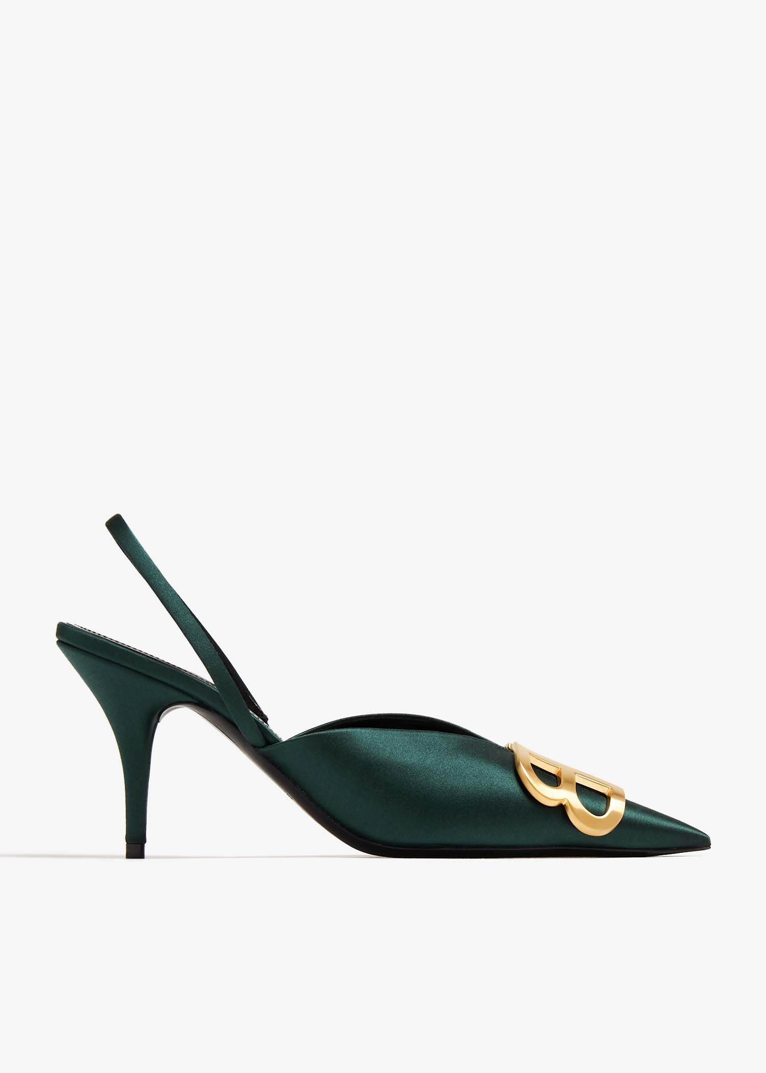 Balenciaga BB Square Knife slingback pumps for Women - Green