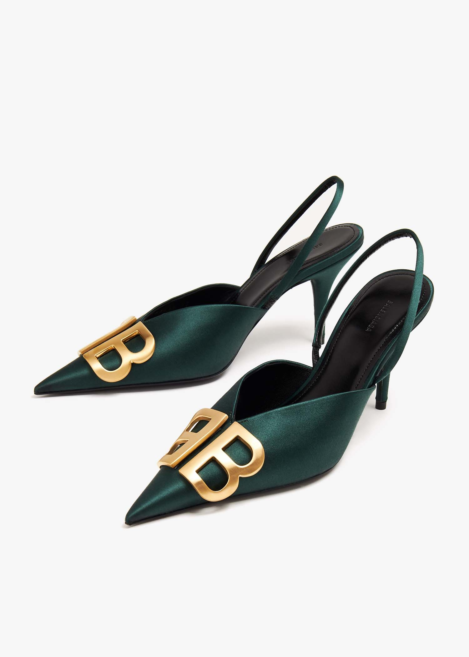 Balenciaga BB Square Knife slingback pumps for Women - Green